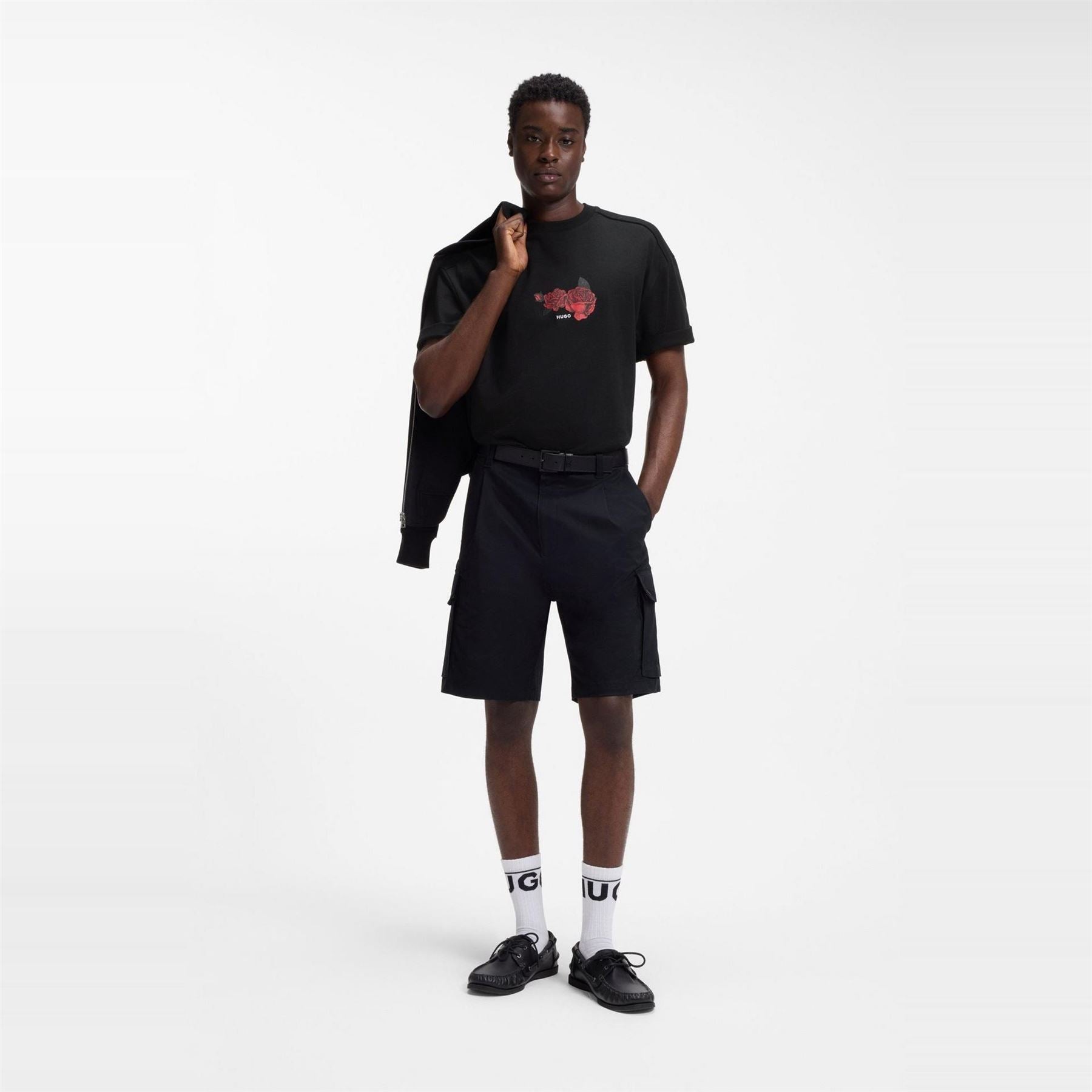 Hugo Domans Short Sleeve T-Shirt With Artwork Detail