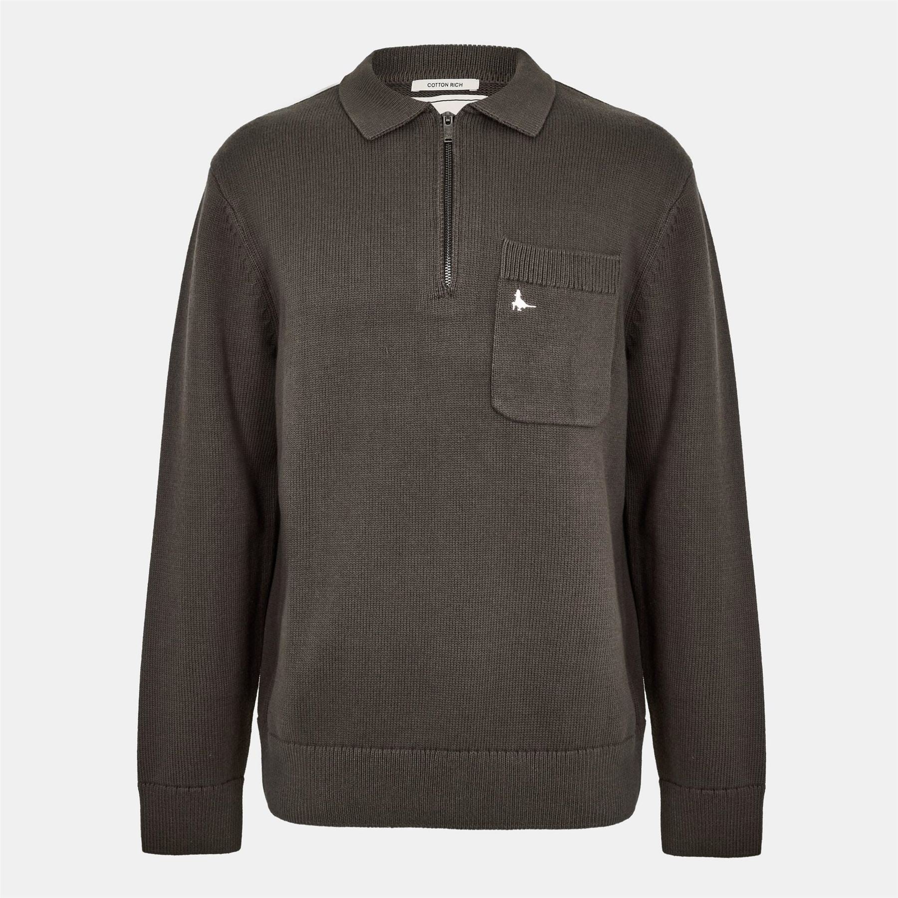 Jack Wills Long Sleeve Zip Knit Polo