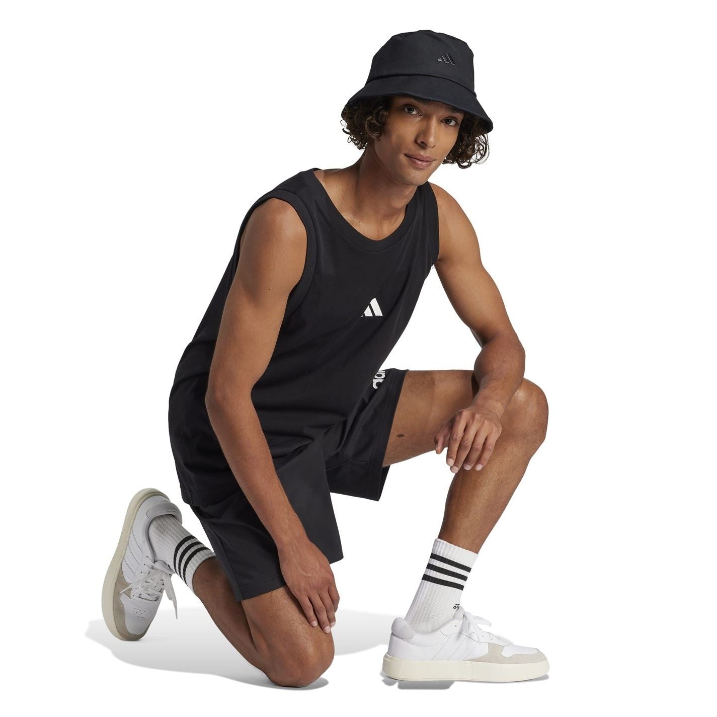 adidas Mens Essentials Small Logo Tank Top