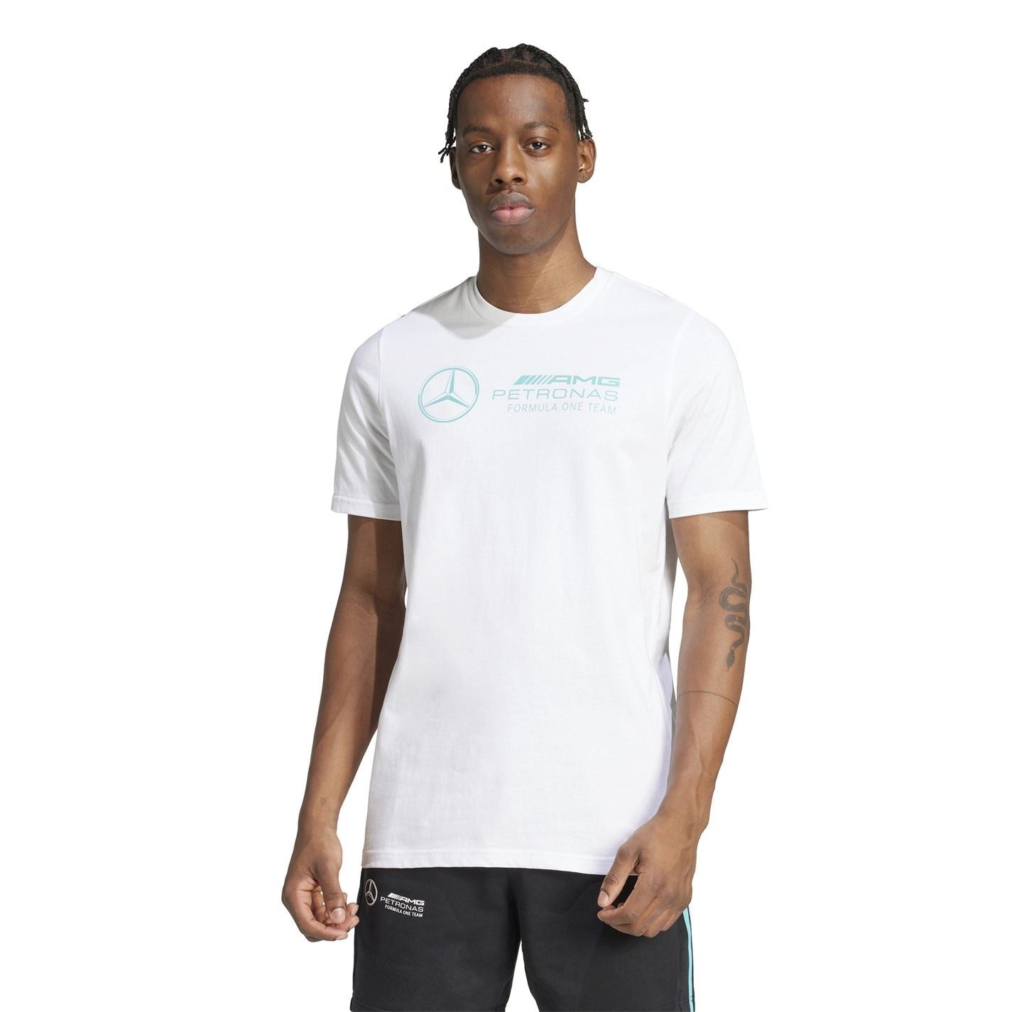 adidas Mens Mercedes Amg Petronas Formula One Team Dna Graphic T-Shirt