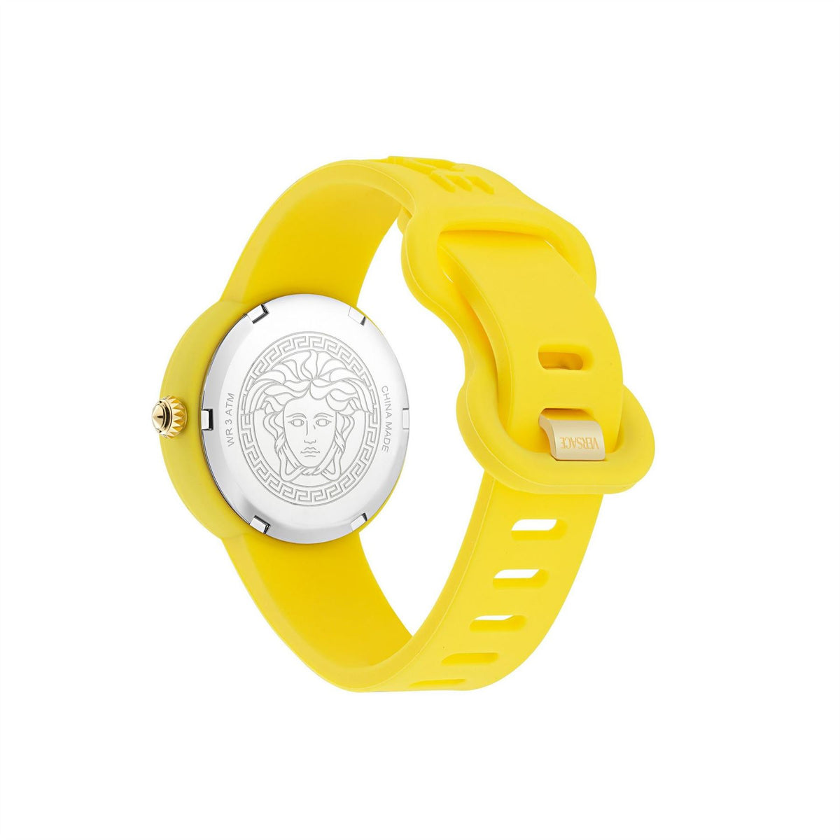 Versace Rubber Single Wrap Strap Fashion Analogue Watch