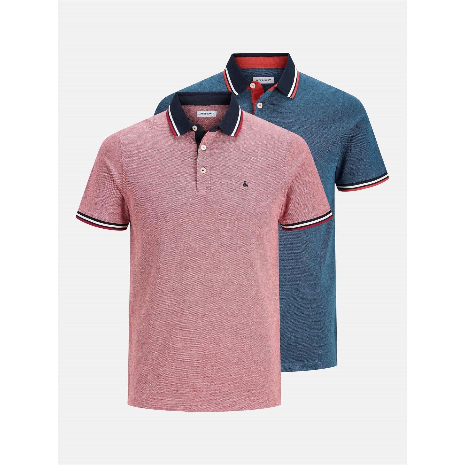 Jack and Jones Paulos Pack Short Sleeve Polo Shirt
