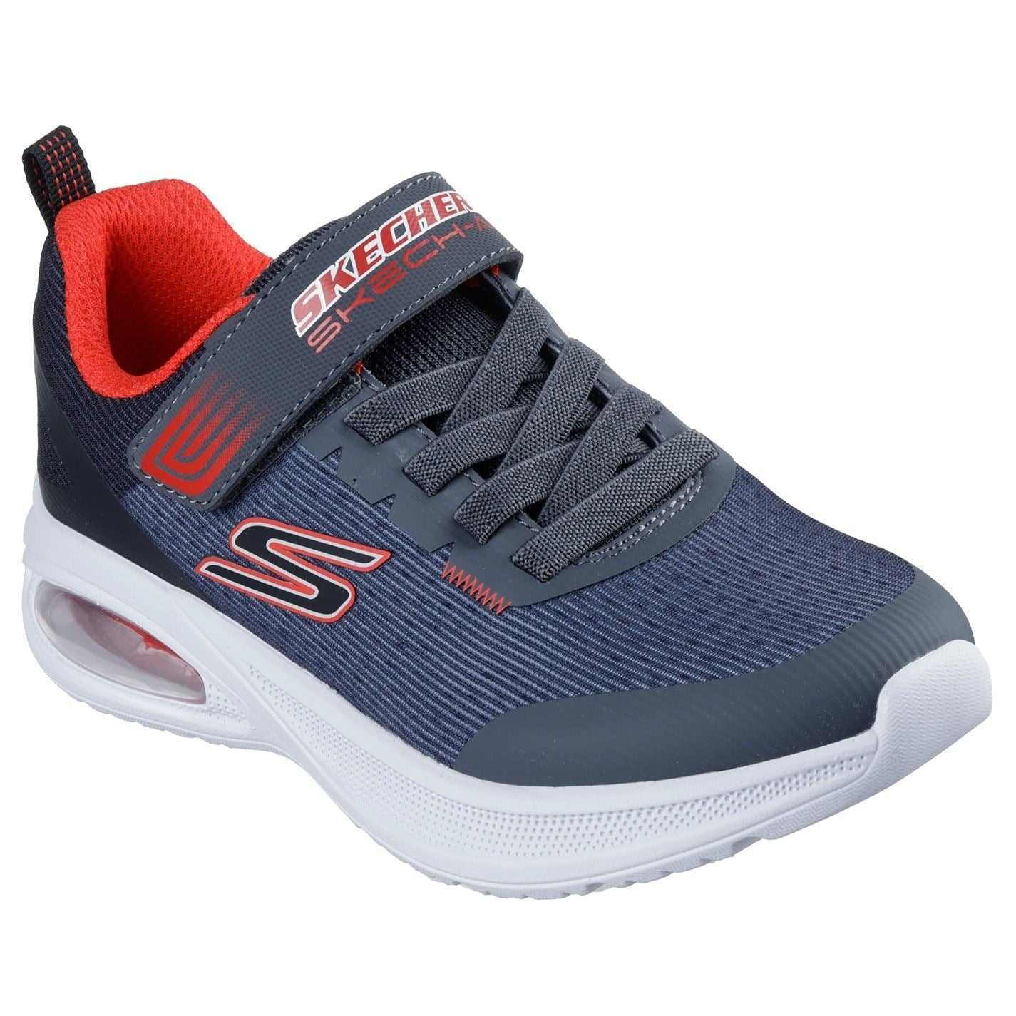 Skechers Lightweight Gore  And  Strap Sneaker W Runners Boys