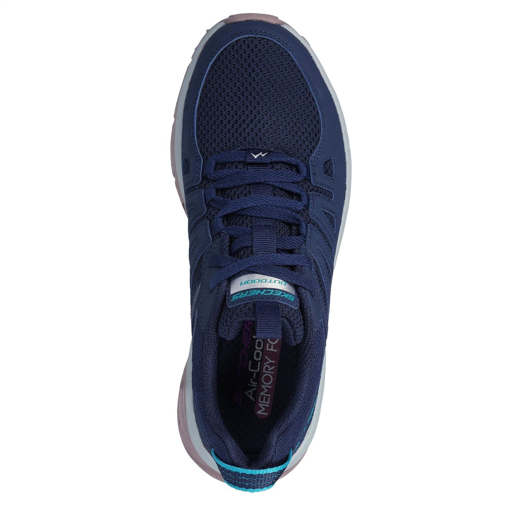 Skechers Womens Qtr Overlay Low Top Lace Up W Slip On Trainers