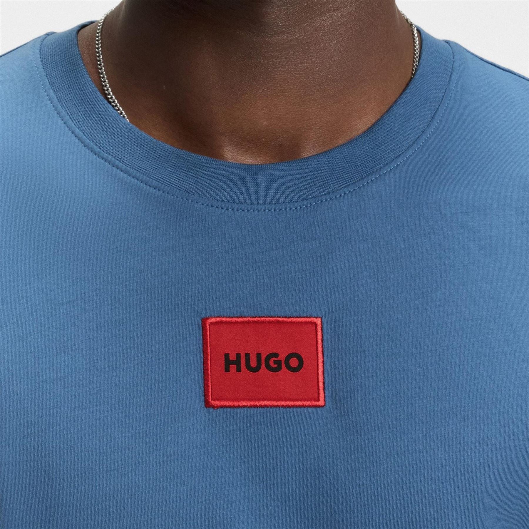 Hugo HUGO Diragolino Contemporary T Shirt with Logo Detail