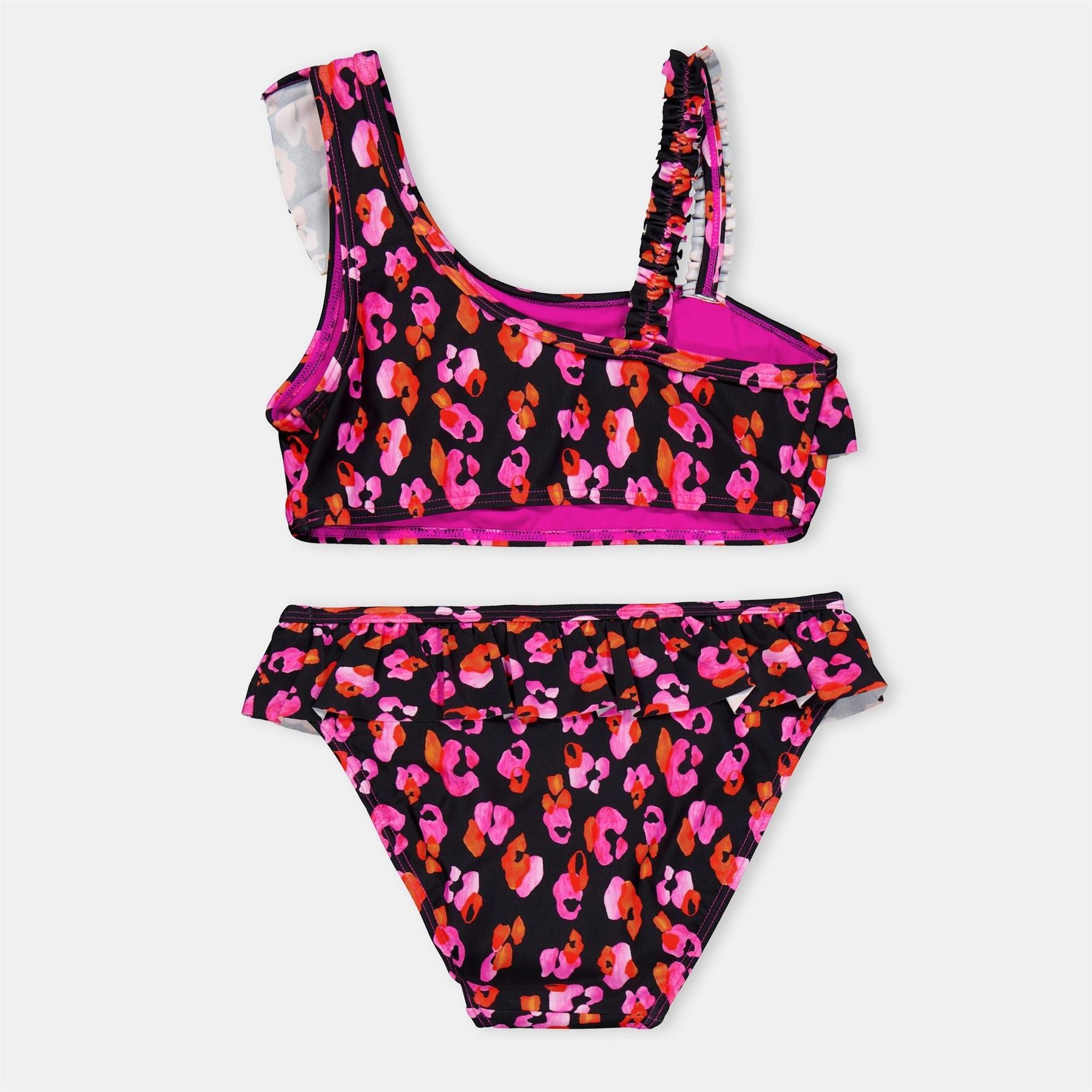 Biba Asy Frill Animal Patterned Bikini Set