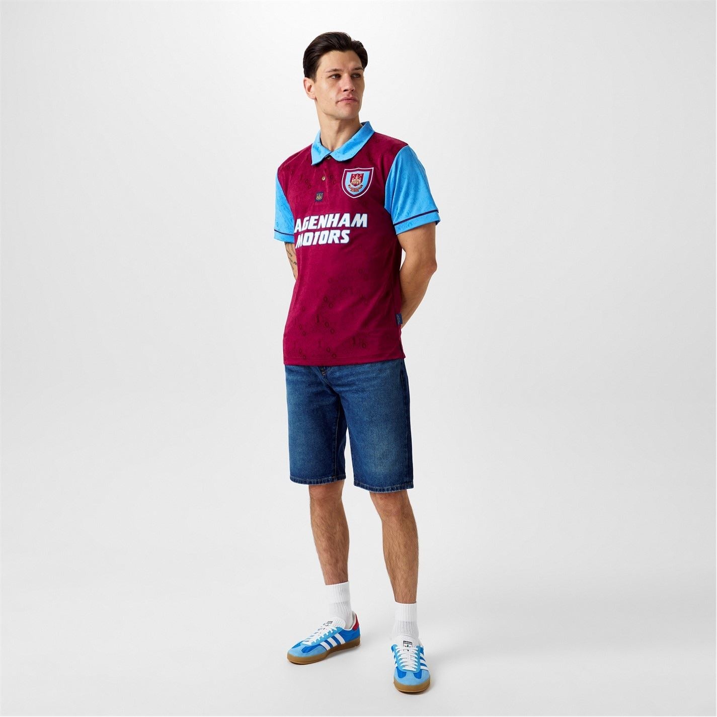 Score Draw West Ham United Home Centenary Shirt 1995 Adults