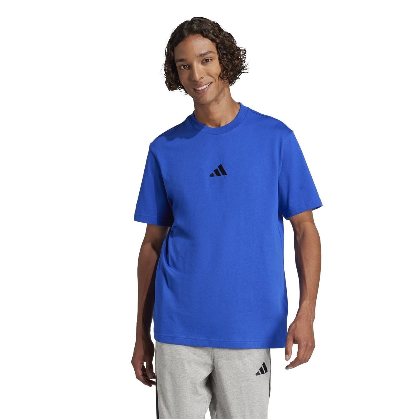 adidas Mens Essentials Single Jersey Logo T-Shirt