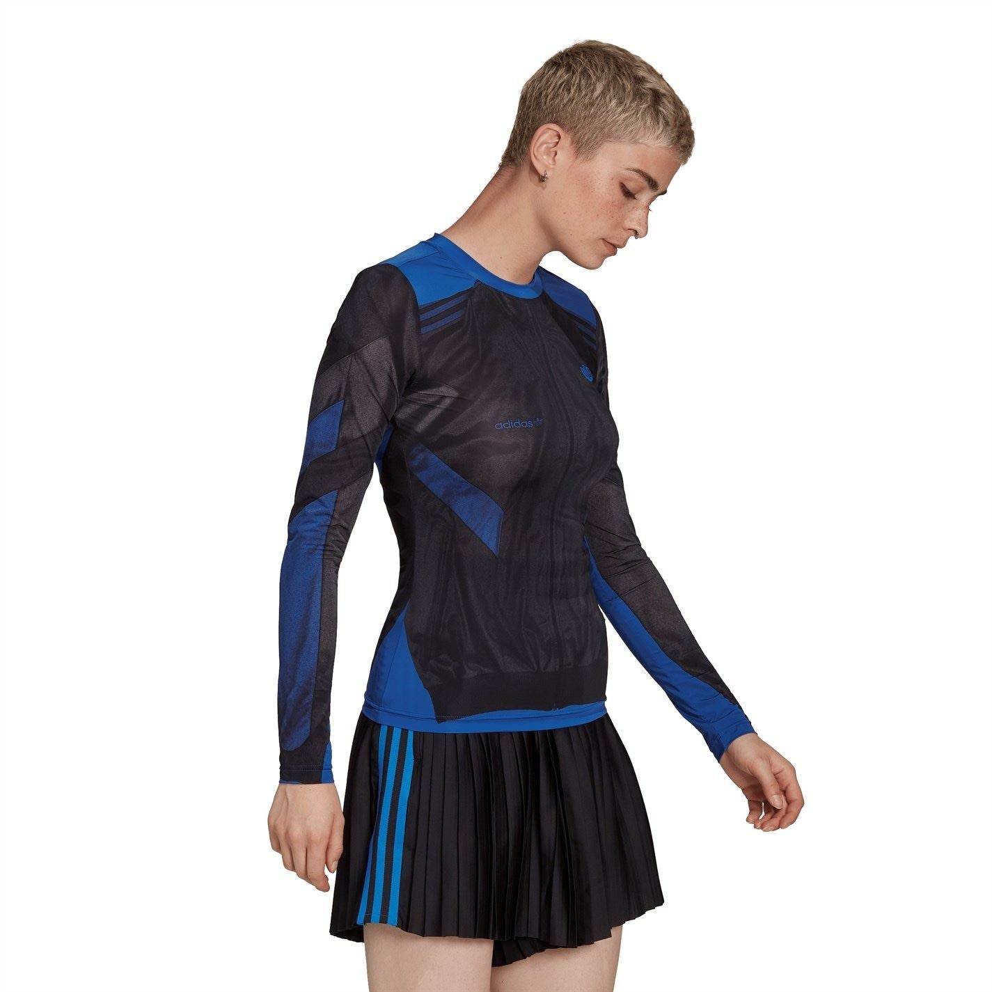 adidas Originals Regular Fit Crew Neck Long Sleeve T-Shirt