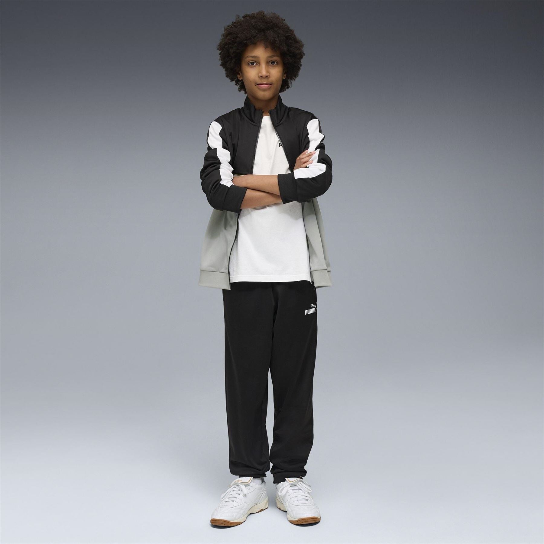 Puma Block Poly Tracksuit Junior