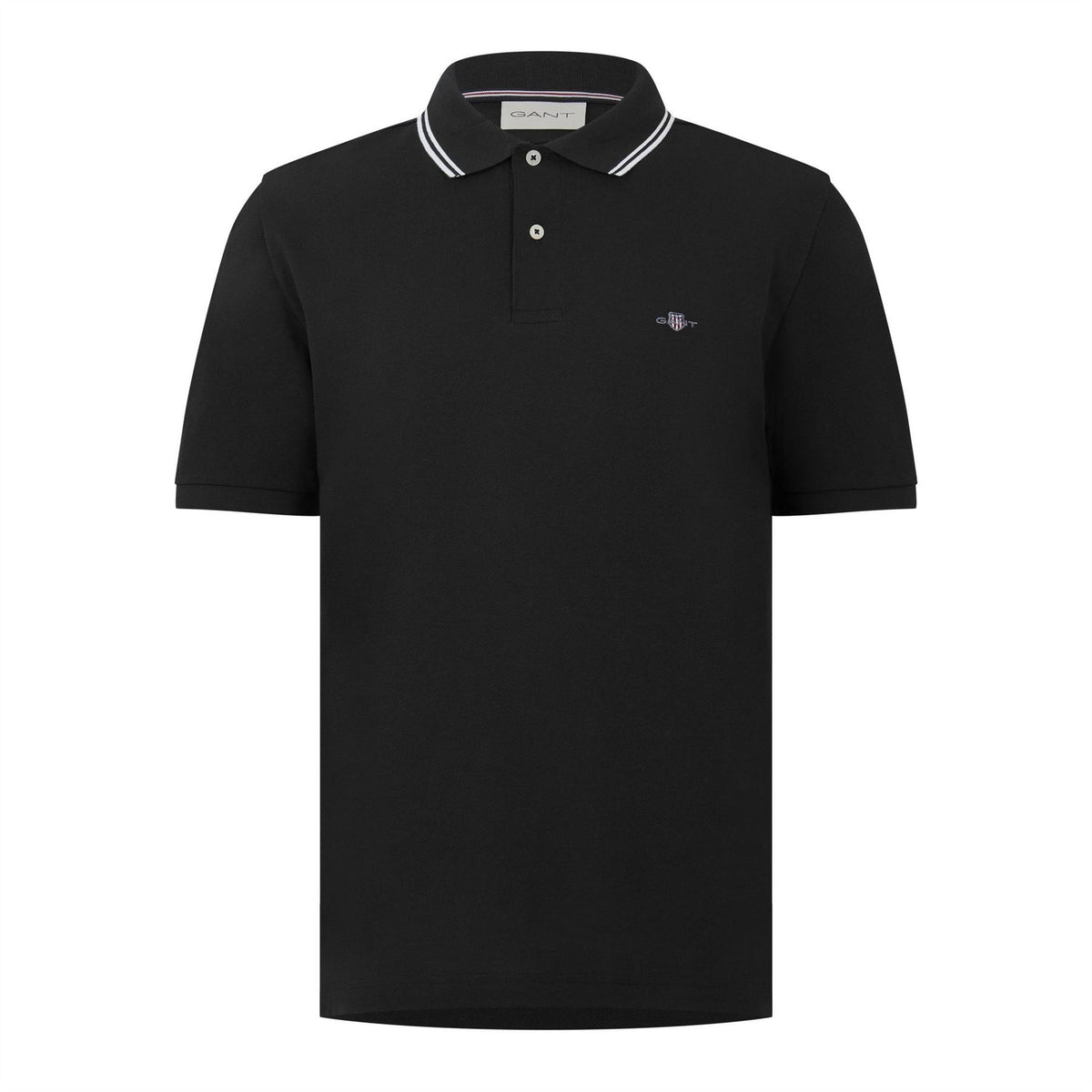 Gant Tipping Cotton Short Sleeve Polo Shirt