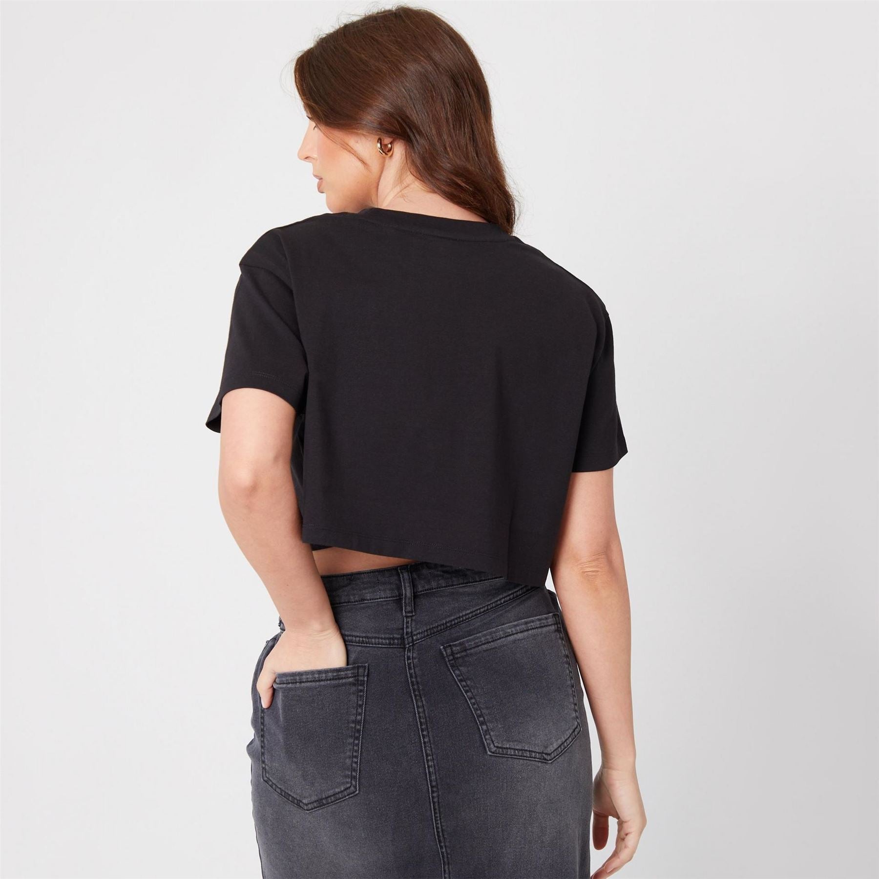 Be You Cropped Crew Neck Regular Fit T-Shirt