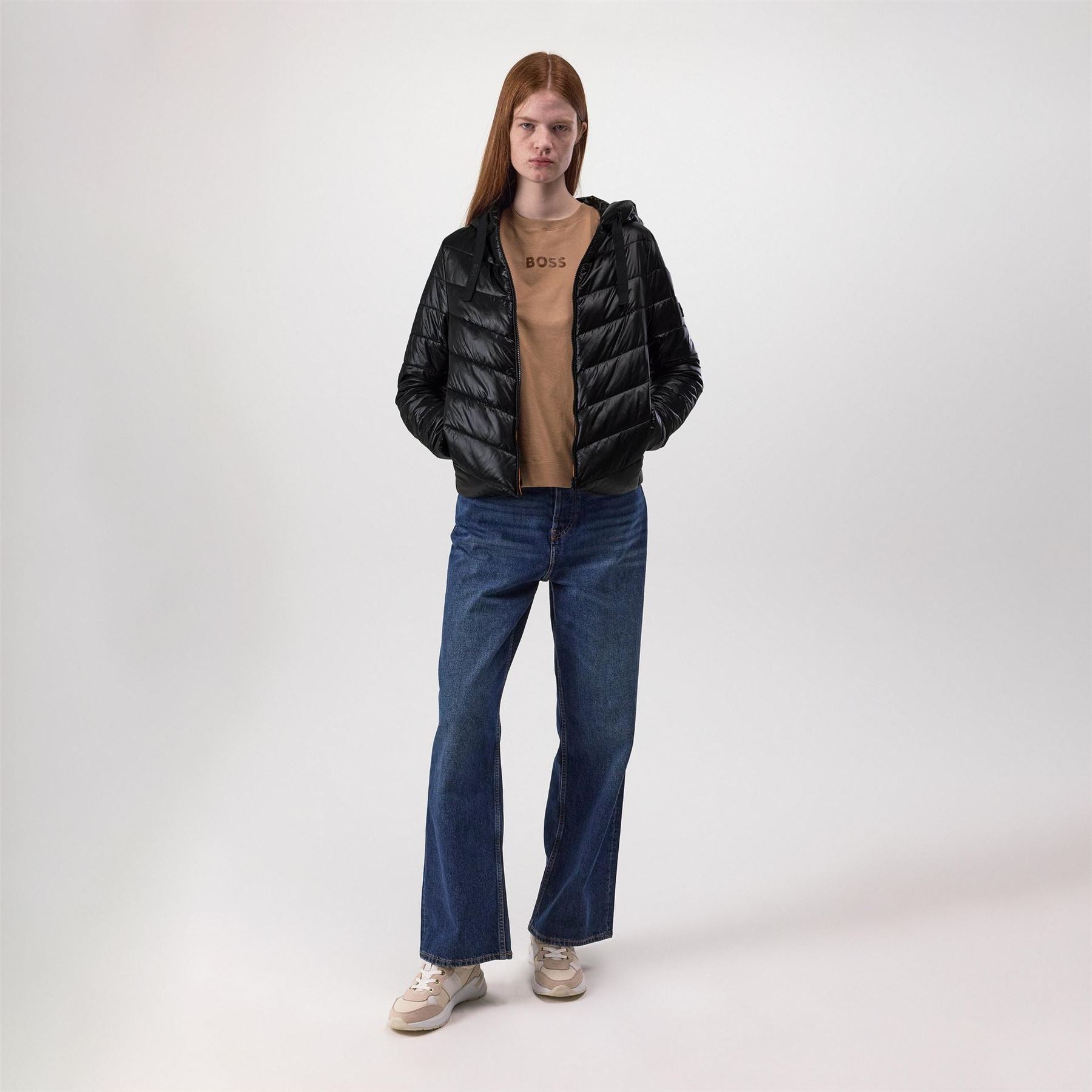 Boss Palatori  Orange Short Puffer Jacket