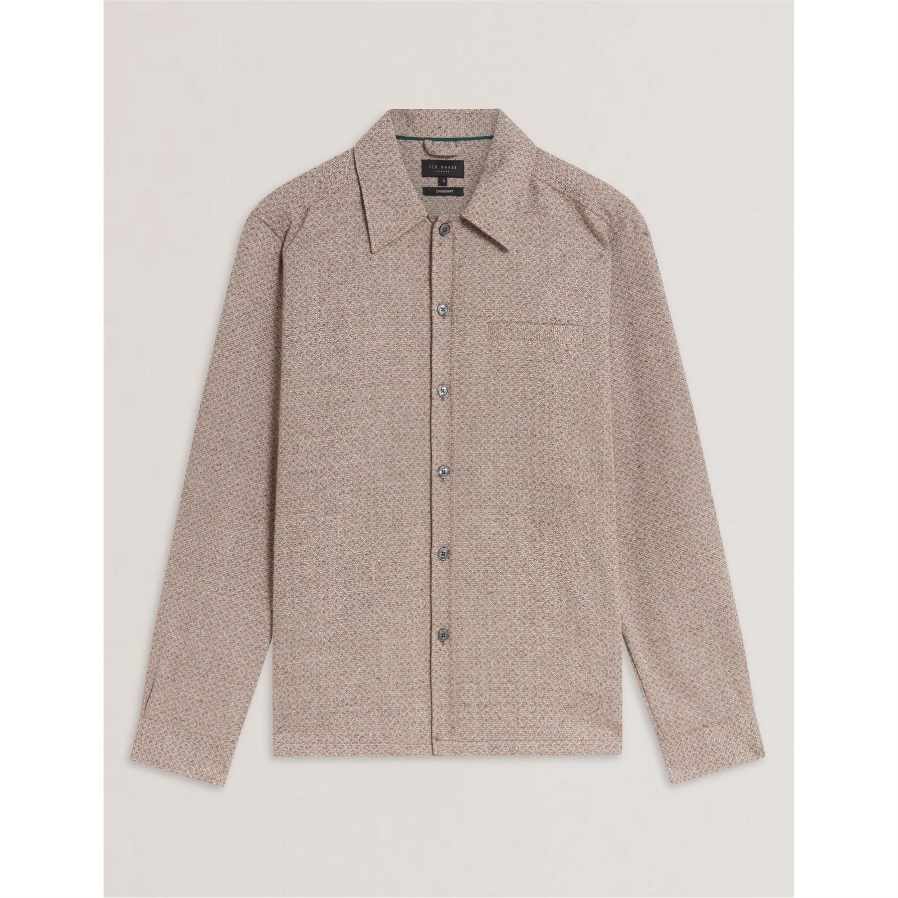 Ted Baker Geometric Patterned Overshirt with Chest Pocket