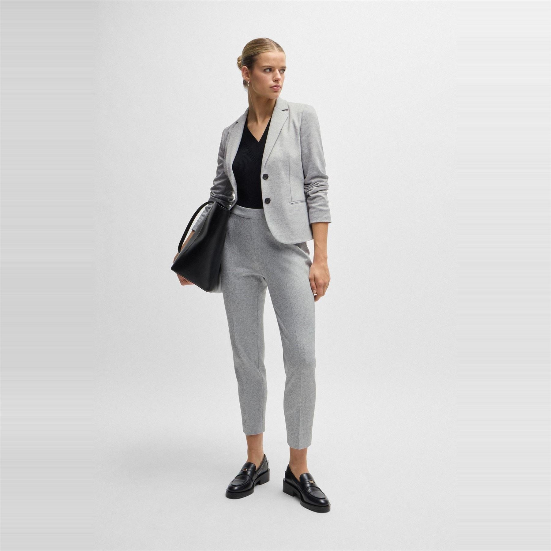 Boss Tilunara Solid Patterned Slim Chinos