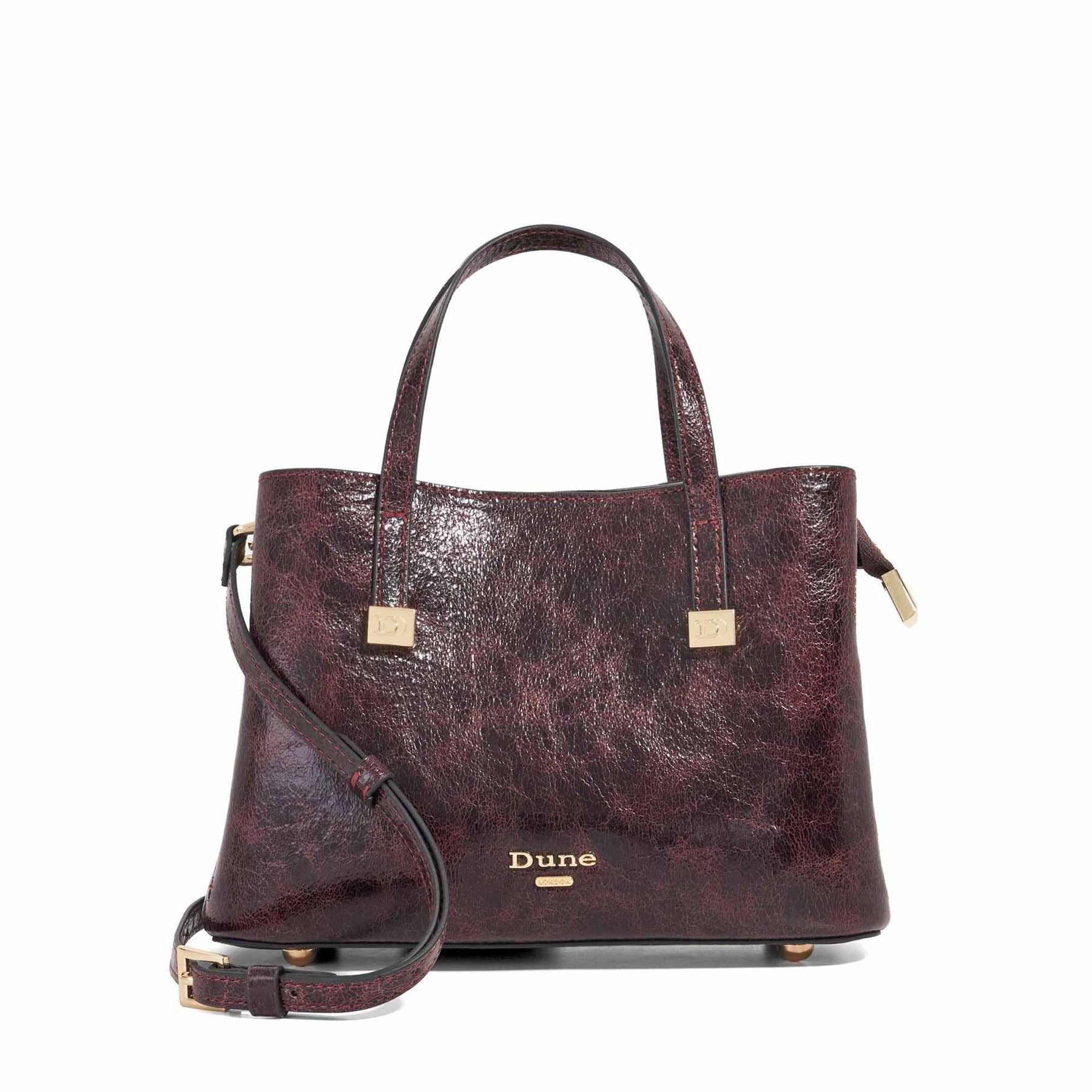 Dune London Dominantly Marble Patterned Tote with Gold Tone Hardware