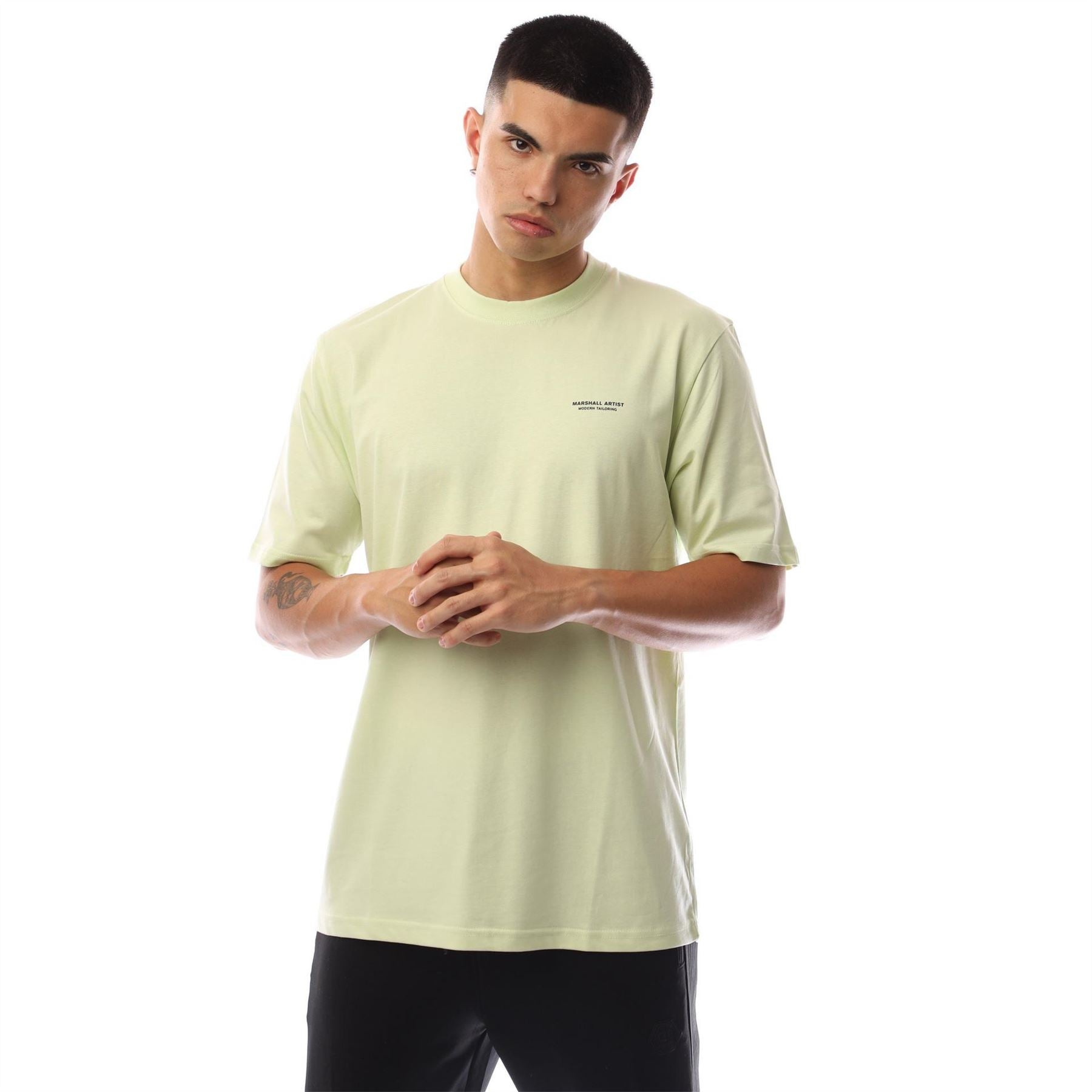 Marshall Artist Chevron Box Crew Neck Short Sleeve Jersey T-Shirt