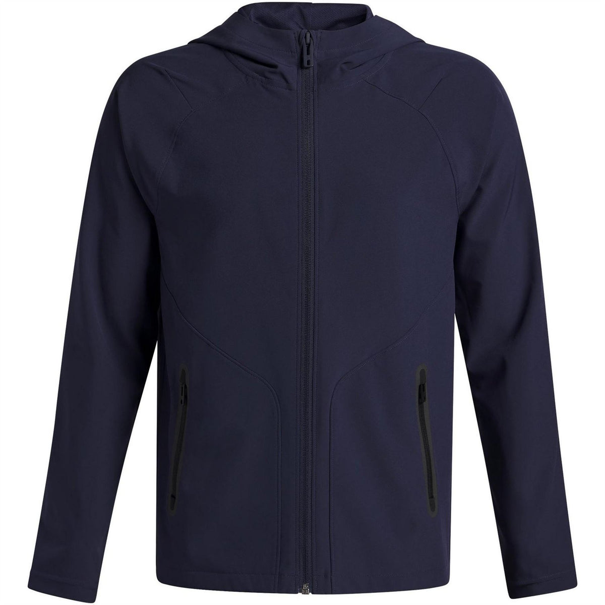 Under Armour Solid Patterned Full Zipper Hooded Woven Cuff Jacket