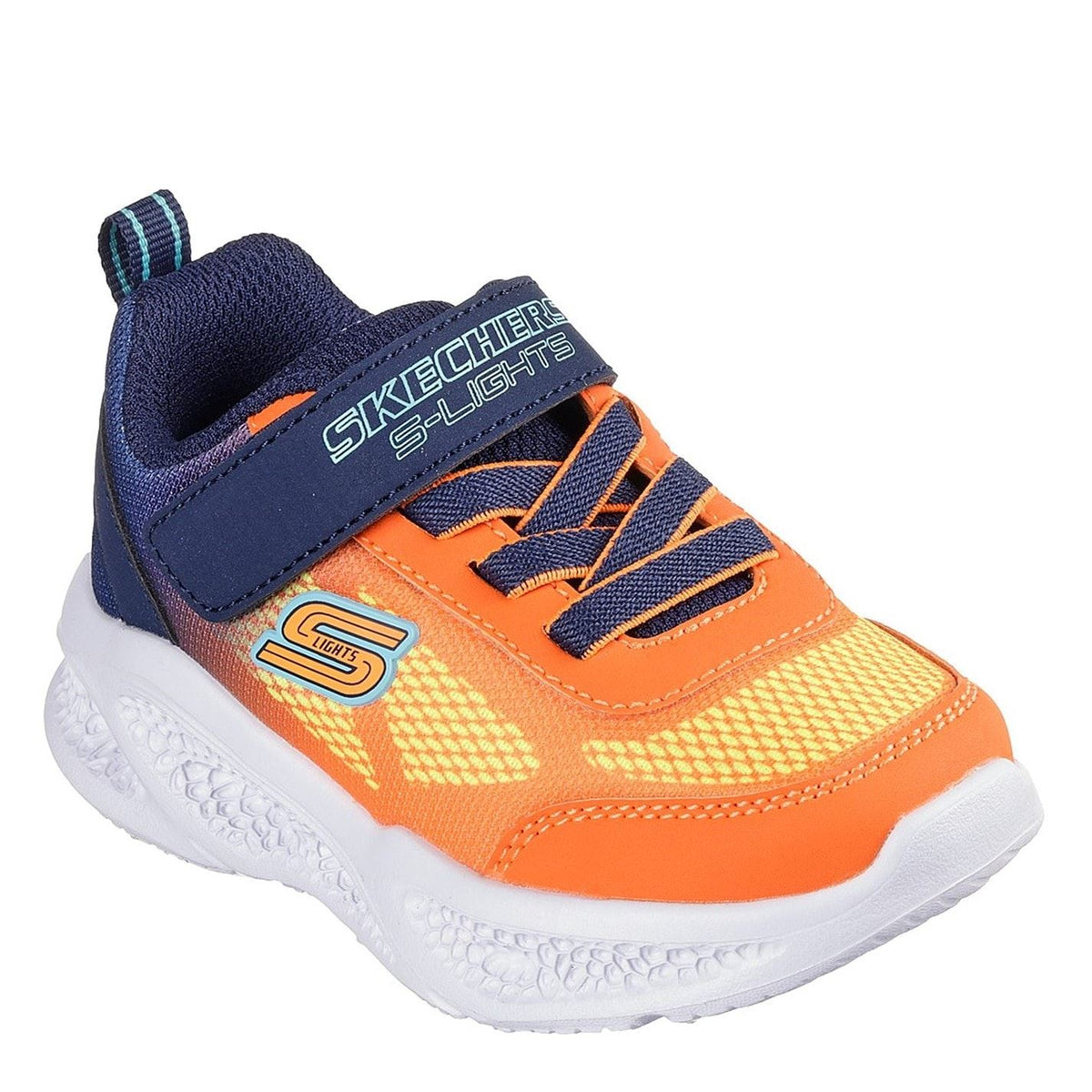 Skechers Gore  And  Strap Sneaker W Mult Light Up Trainers Boys