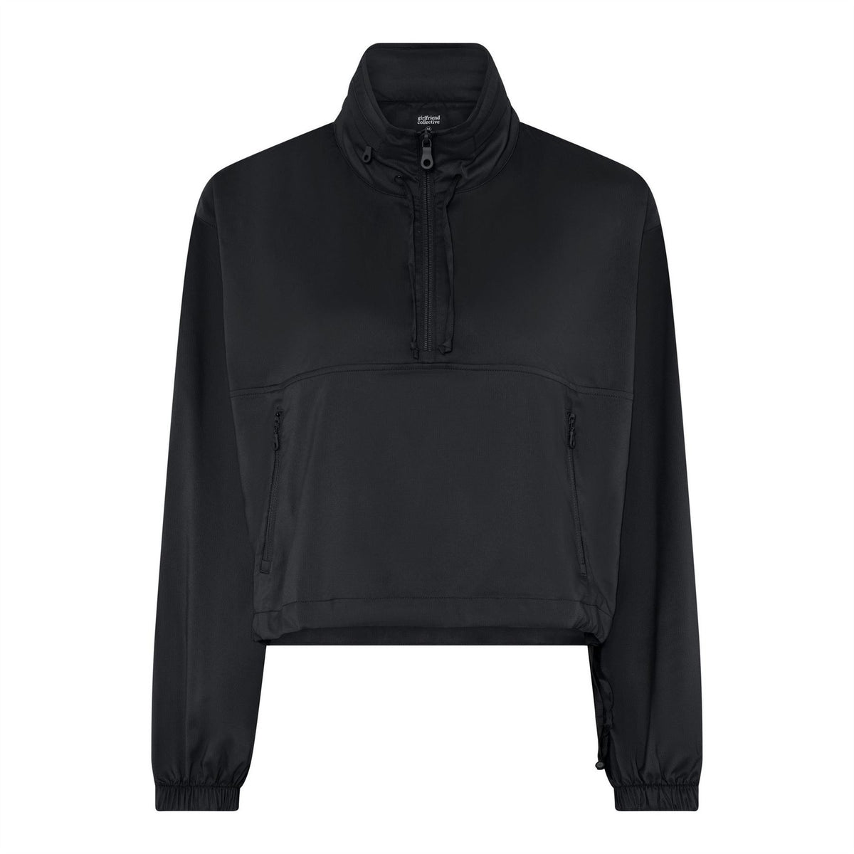 Girlfriend Collective Zipped Pocket Funnel Neck Long Sleeve Athletic Top