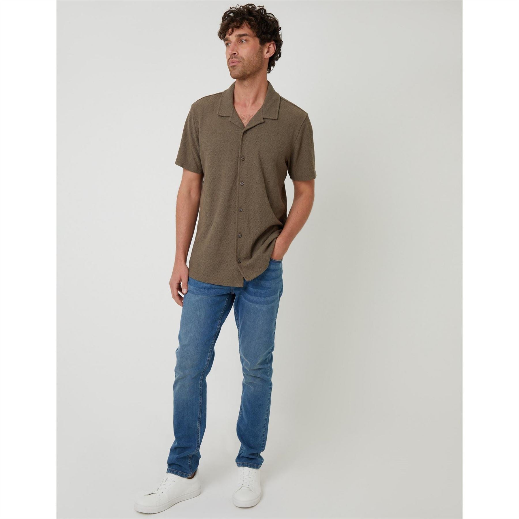 Threadbare Selkirk Relaxed Fit Short Sleeve Shirt