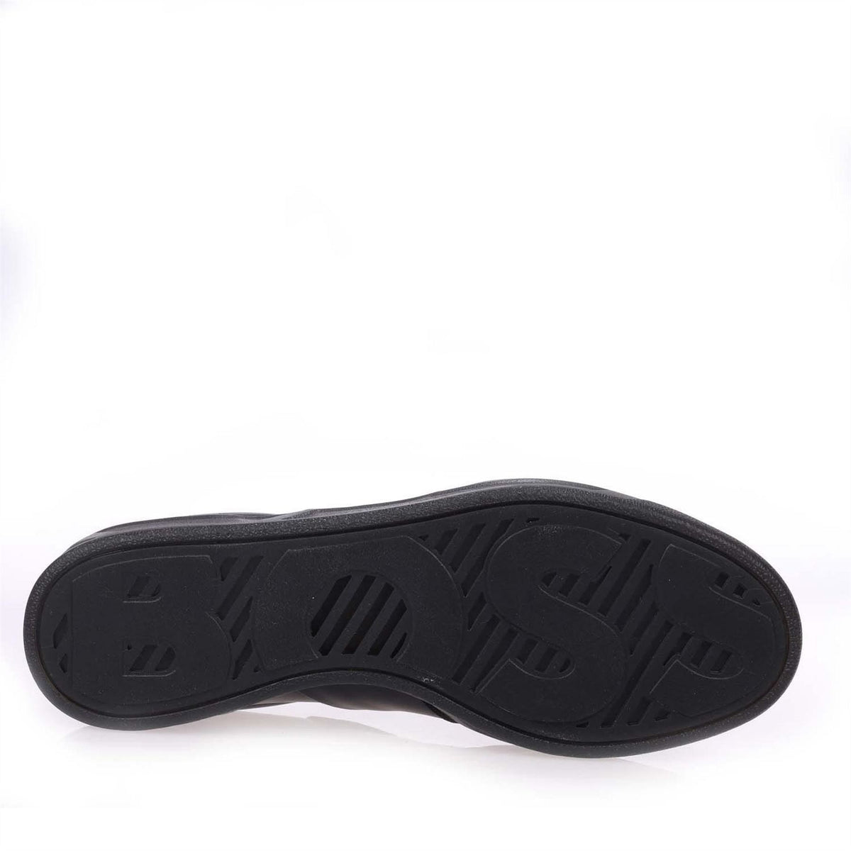 Boss Foil Print Branding Leather Suede Trainers