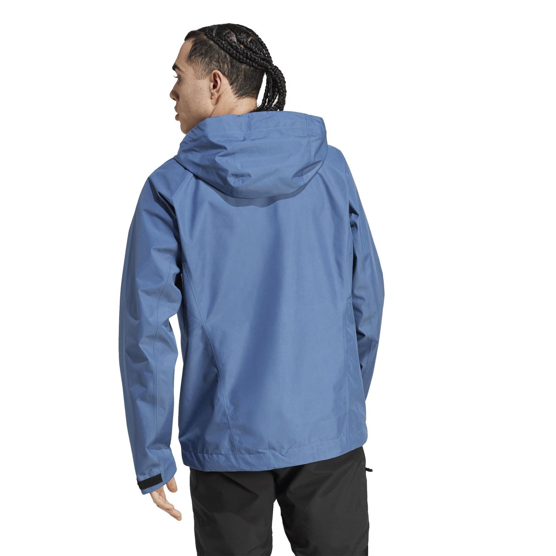 adidas Gore Pac J Solid Patterned Rain Jacket with Zipped Pocket