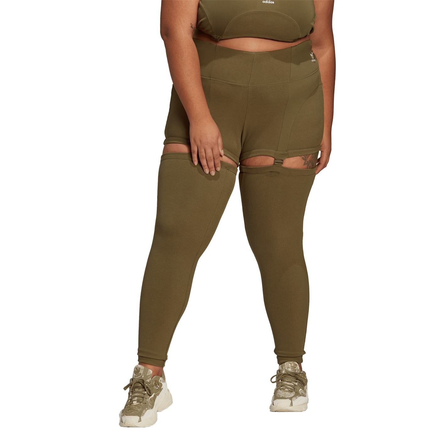 adidas Originals Womens Rib Two In One Leggings