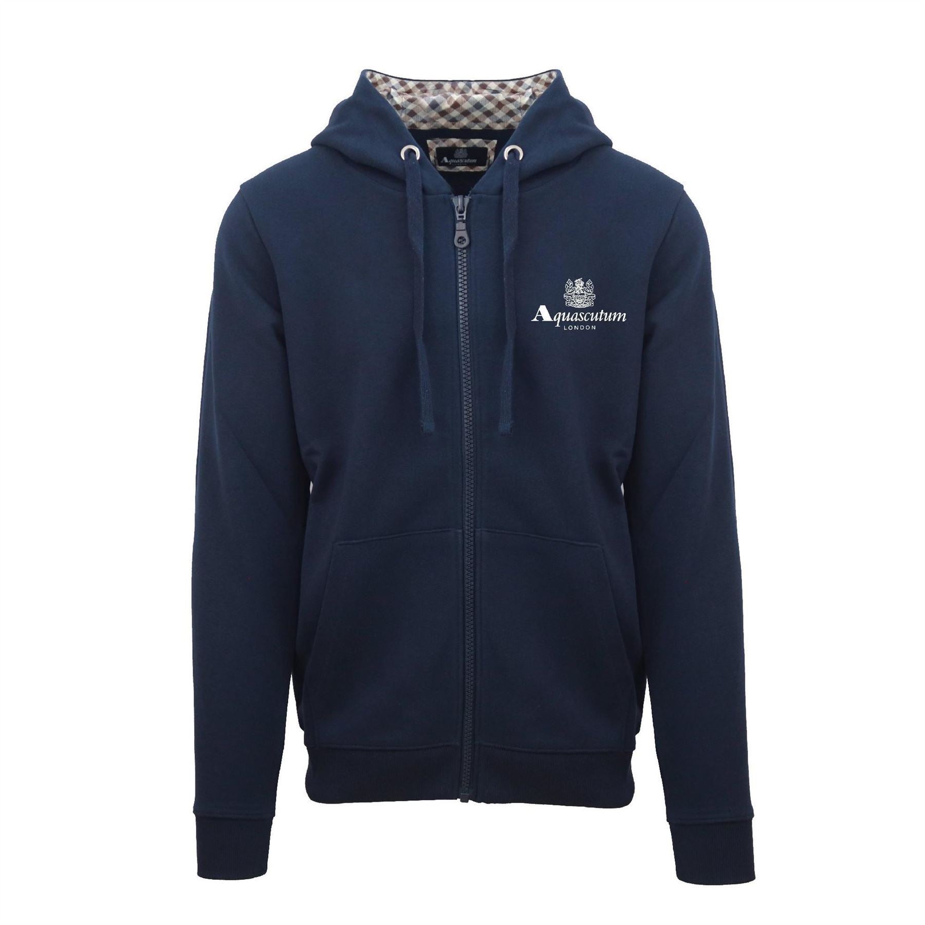 Aquascutum Zip Hooded Sweatshirt