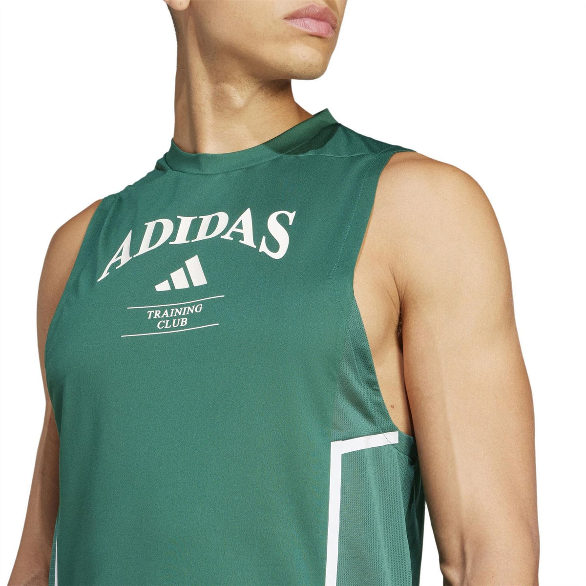 adidas Printed Logo Crew Neck Sleeveless Muscle Tank