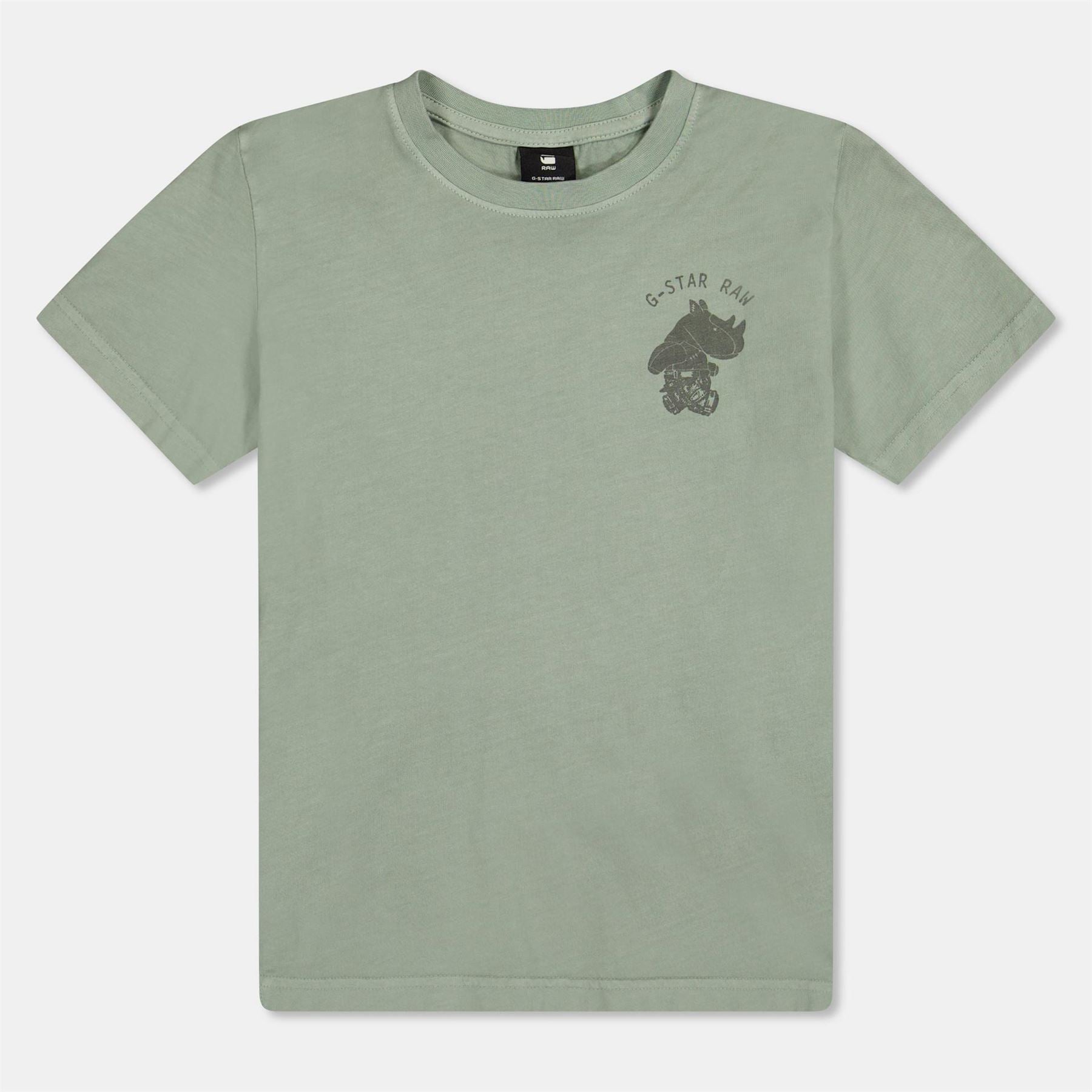 G Star Logo Print Regular Fit Crew Neck T-Shirt
