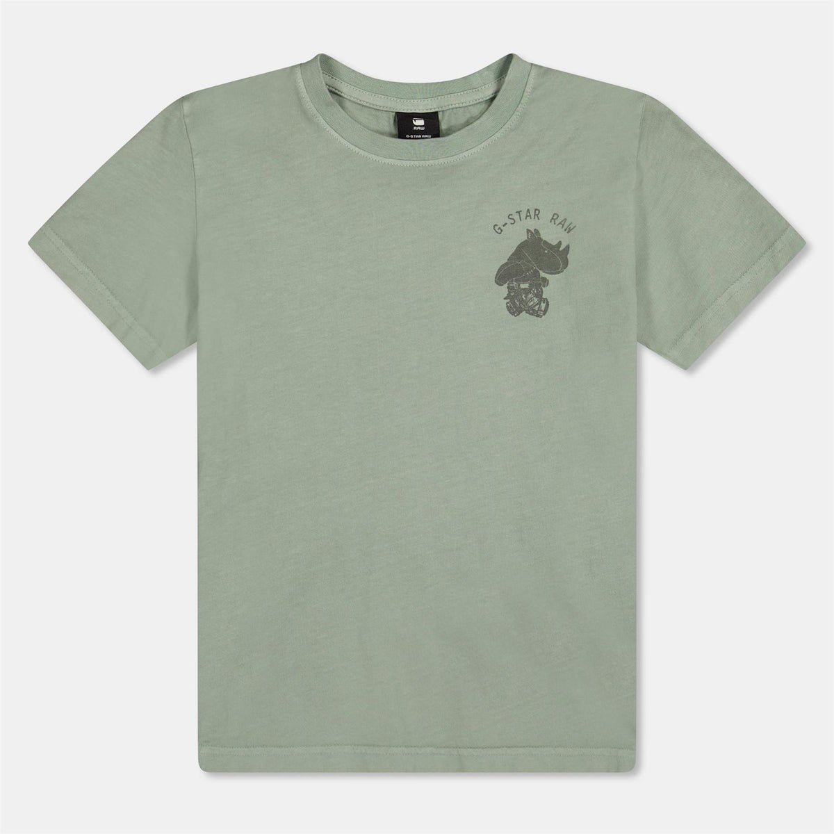 G Star Logo Print Regular Fit Crew Neck T-Shirt