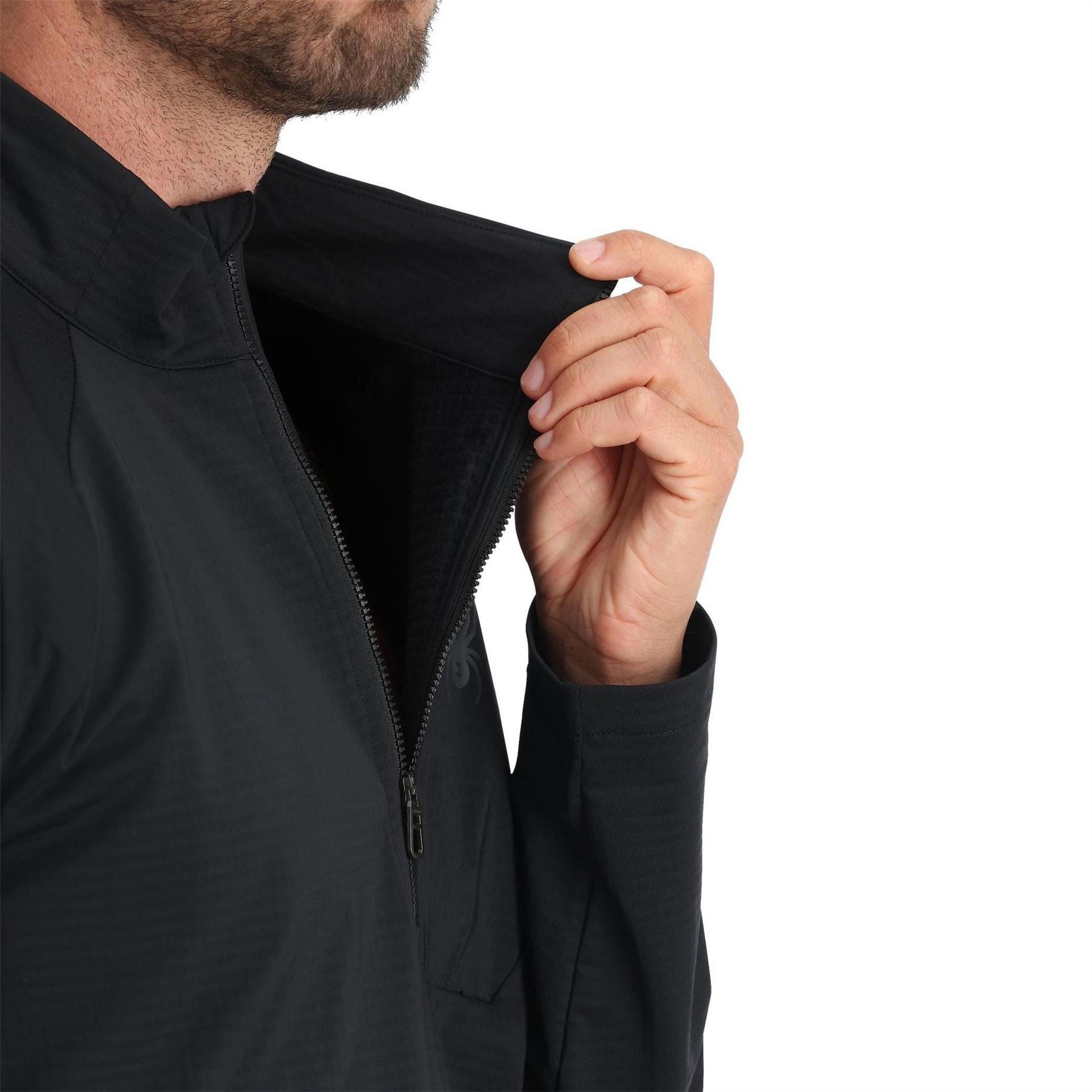 Spyder Mens Grid Web Fleece Half Zip
