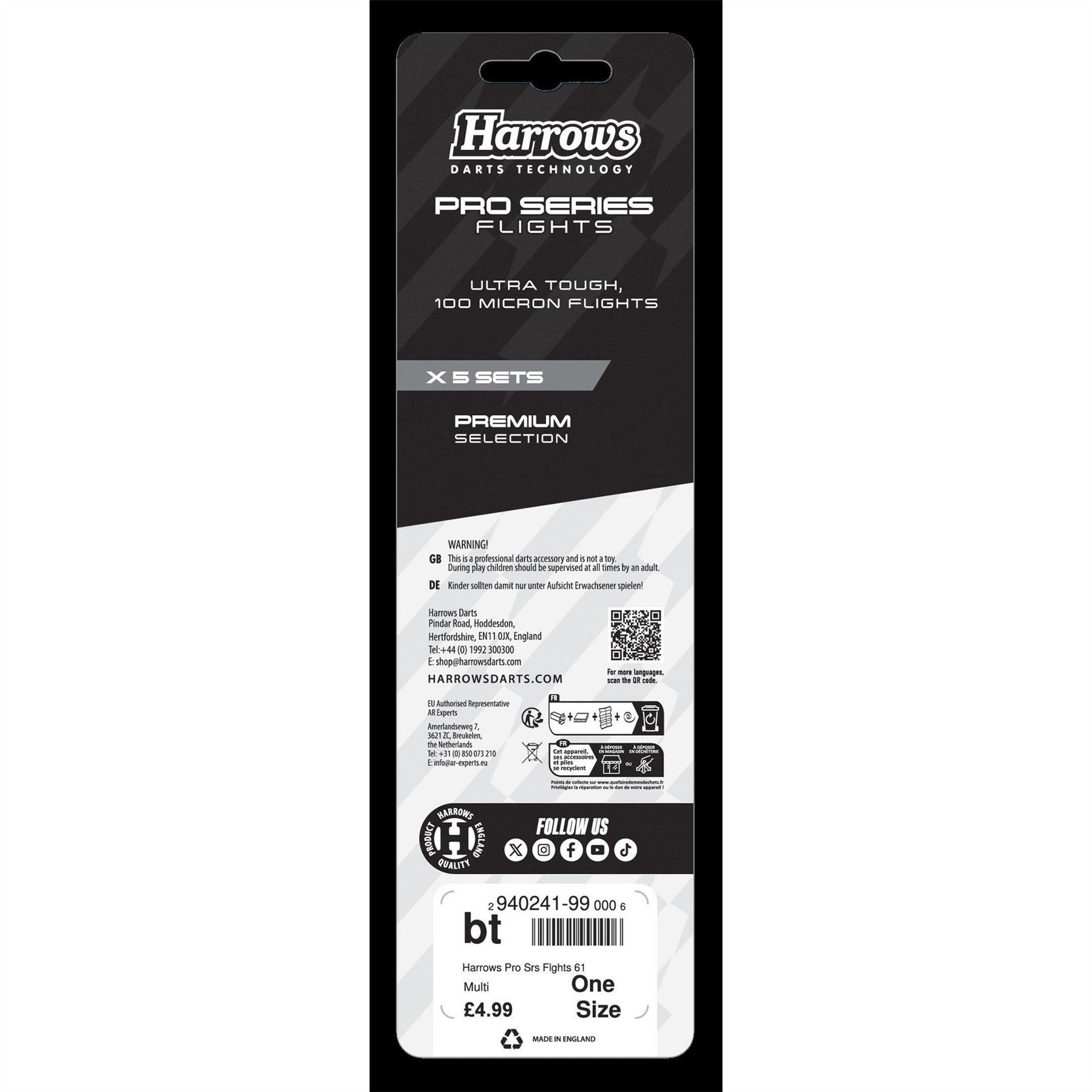 Harrows Darts Pro Srs Flghts 61