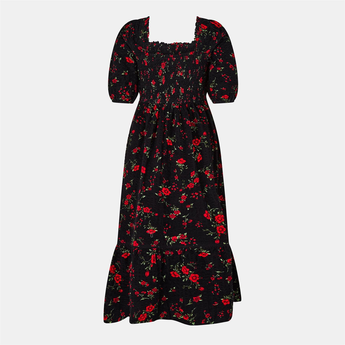 Nobodys Child Elsa Square Neck Midi Dress