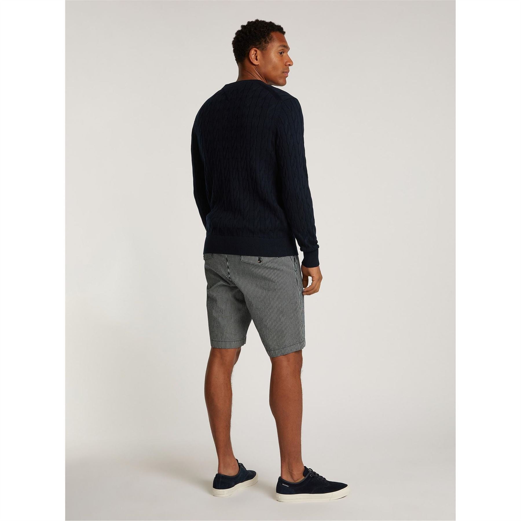 Tommy Hilfiger Hilfiger Classic Cotton Cable Crew Neck