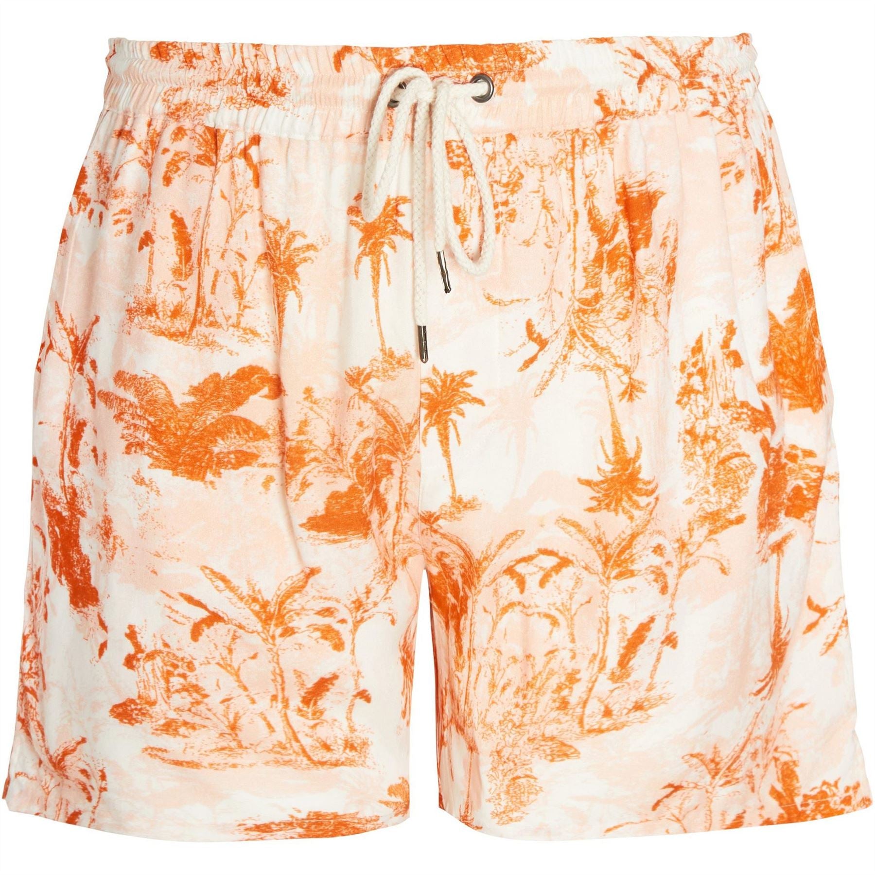 Another Influence Drawstring Floral Bermuda Shorts