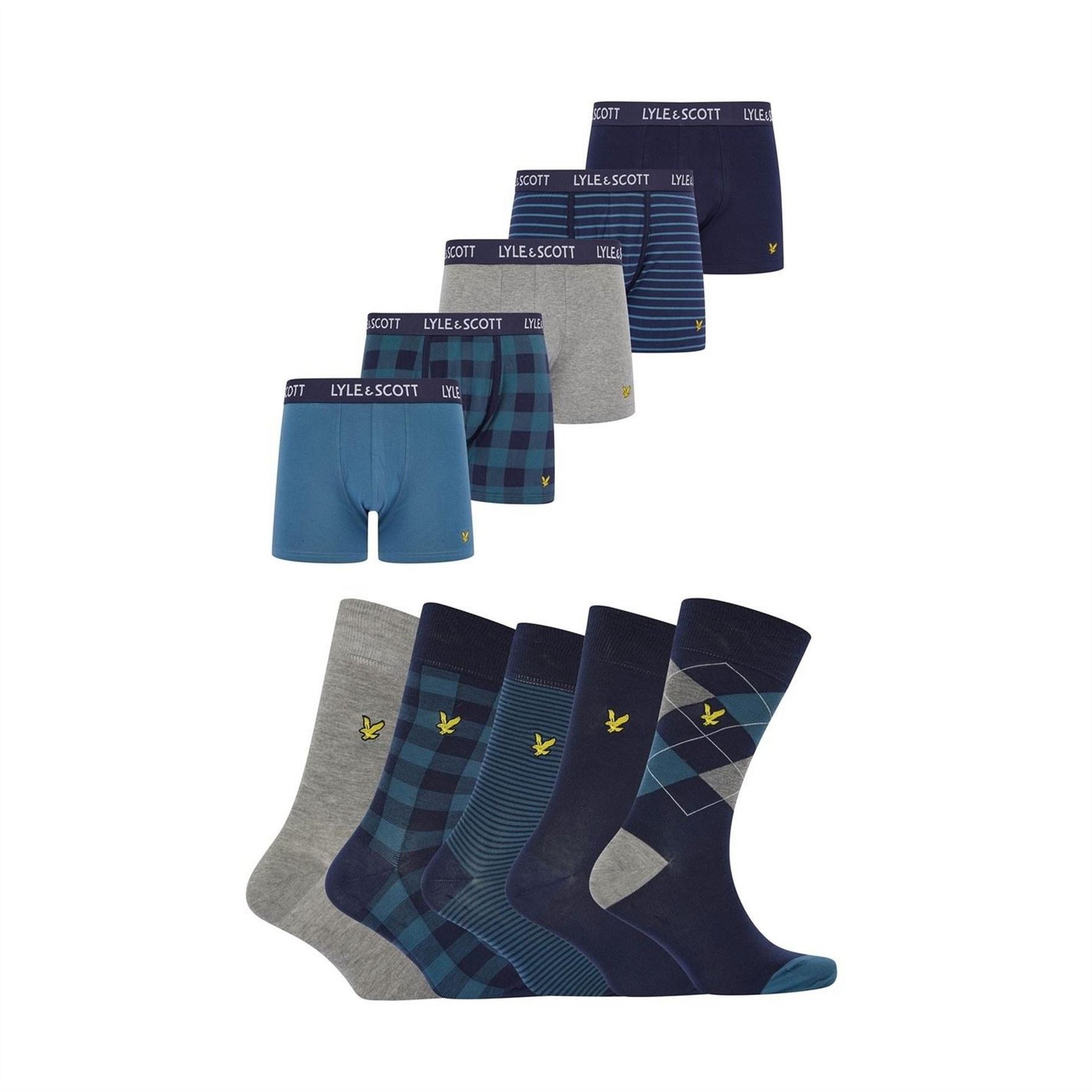 Lyle and Scott 10 Pack Underwear And Sock Gift Box