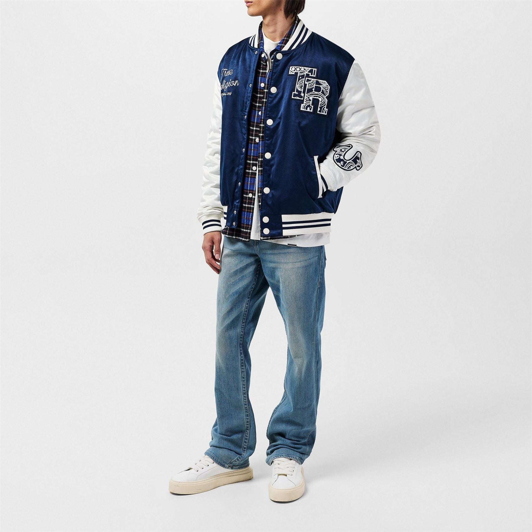 True Religion Single Needle Straight Jean