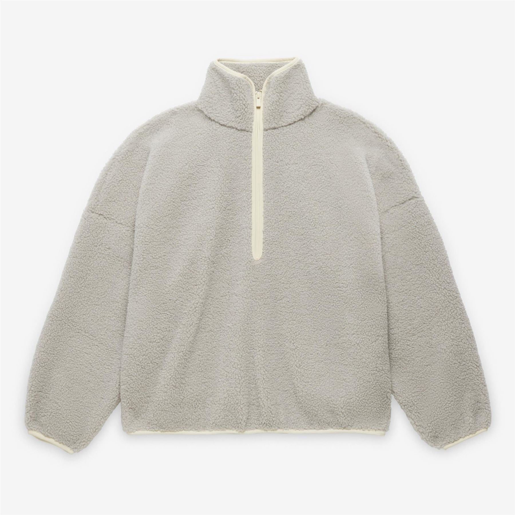 adidas Funnel Neck Zip Long Sleeve Oversize Sweatshirt