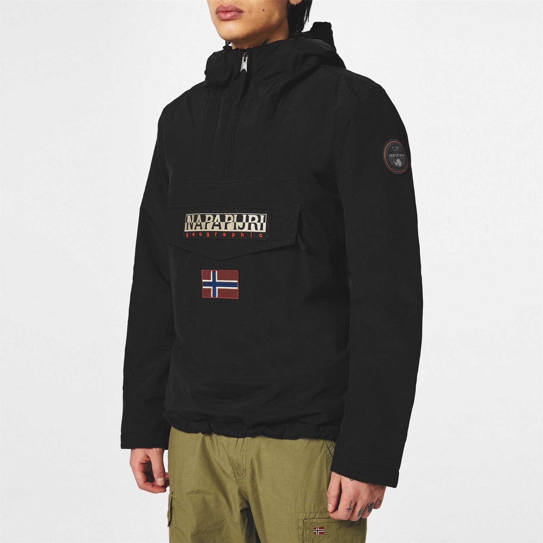 Napapijri Rainforest Water Resistant Hooded Long Sleeve Rain Anorak
