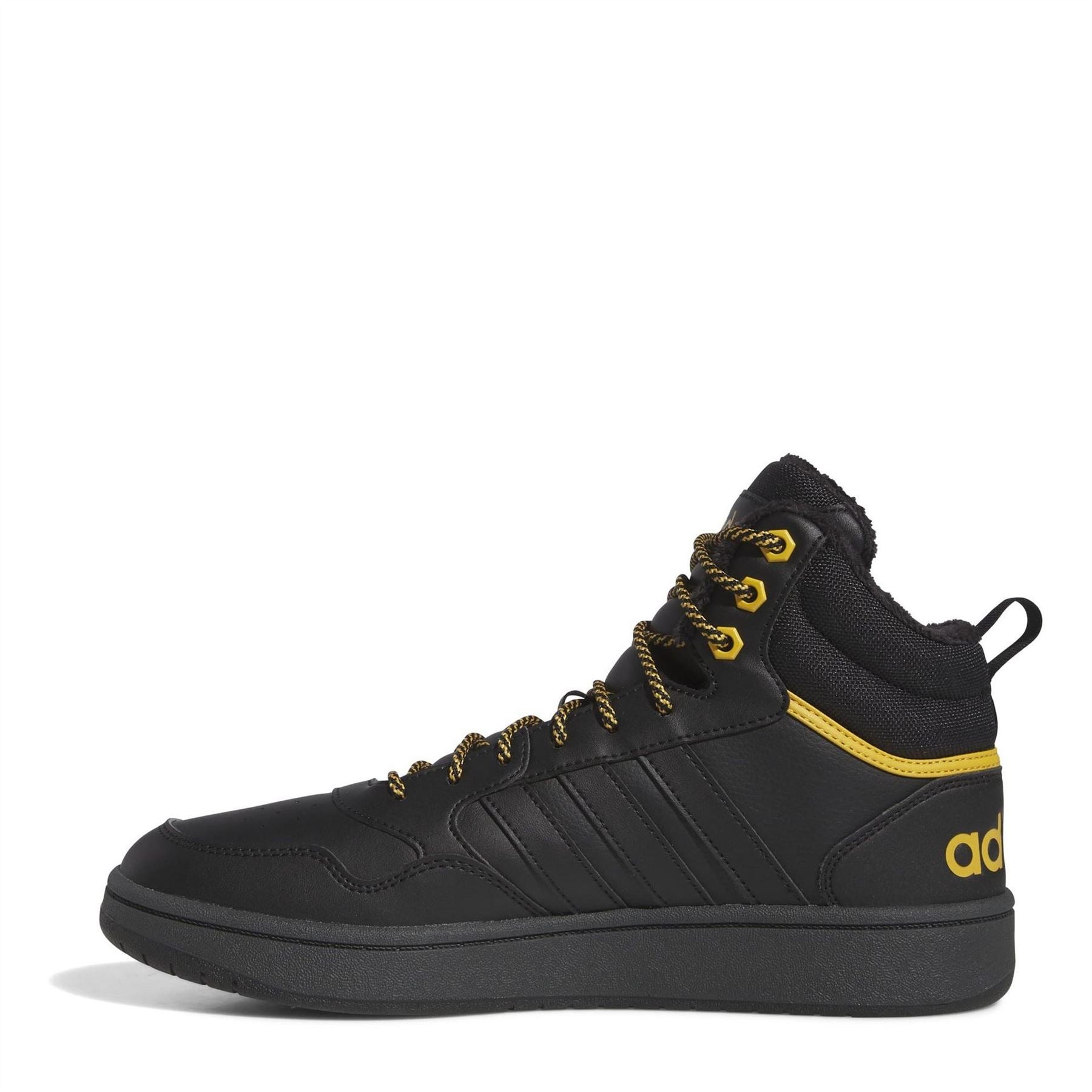 adidas Mens 3.0 Mid Lifestyle Basketball Classic Fur Lining Winterized Shoes