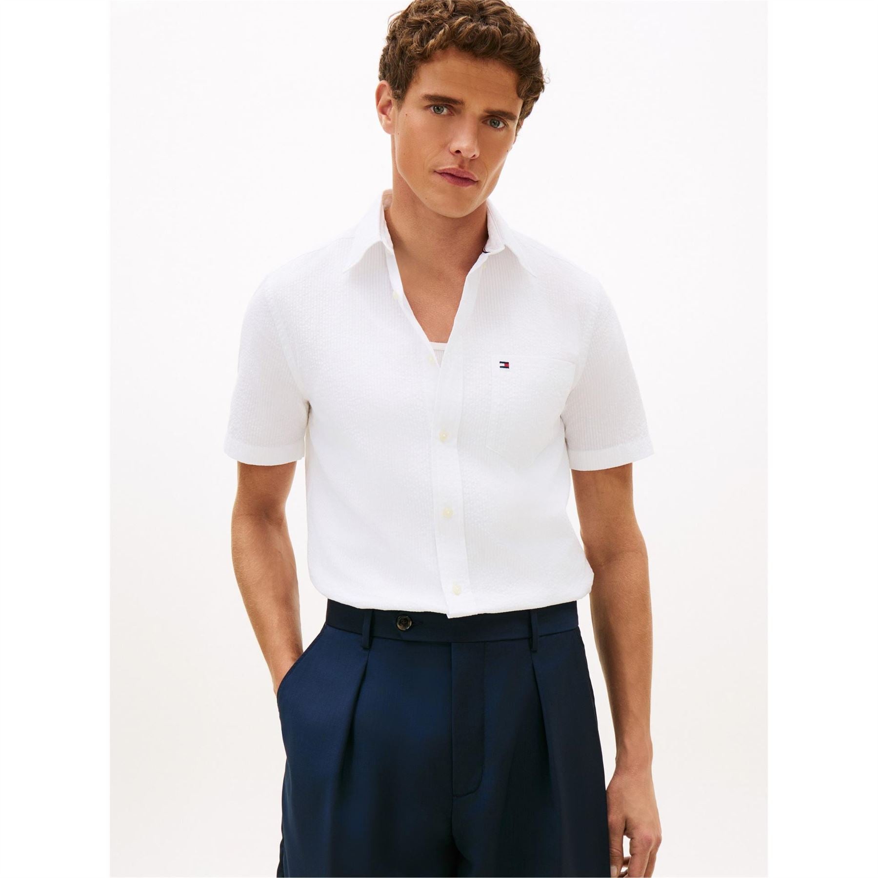Tommy Hilfiger Solid Ss Rf Shirt