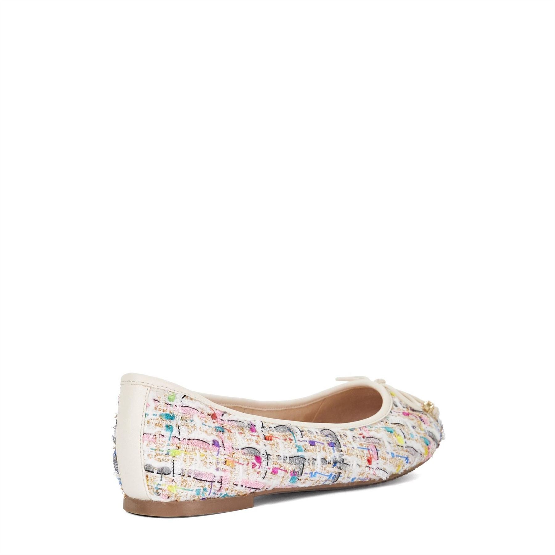 Dune London Lo Hallo Textured Flats Pumps