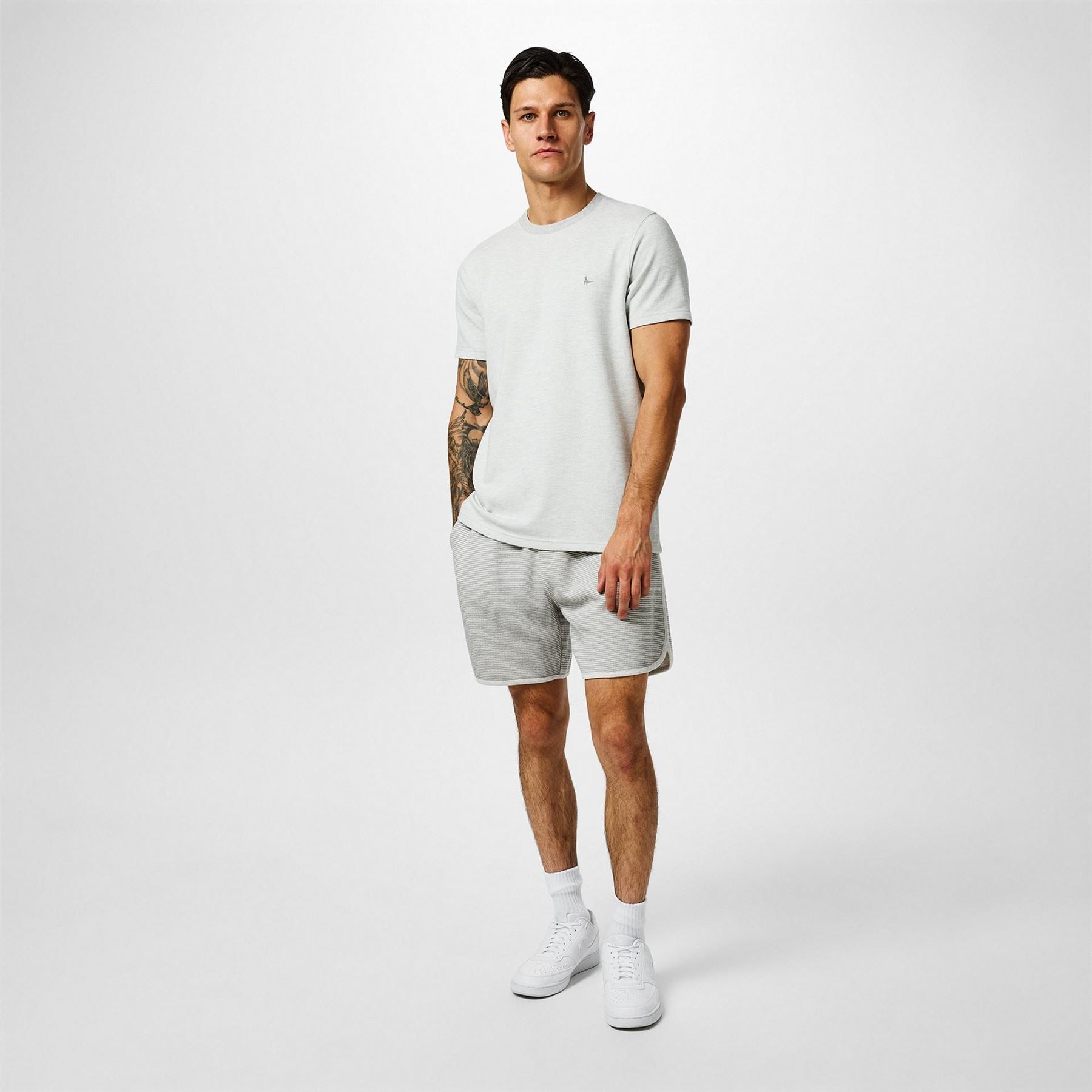 Jack Wills Ribbed Crew Neck Regular Fit T-Shirt