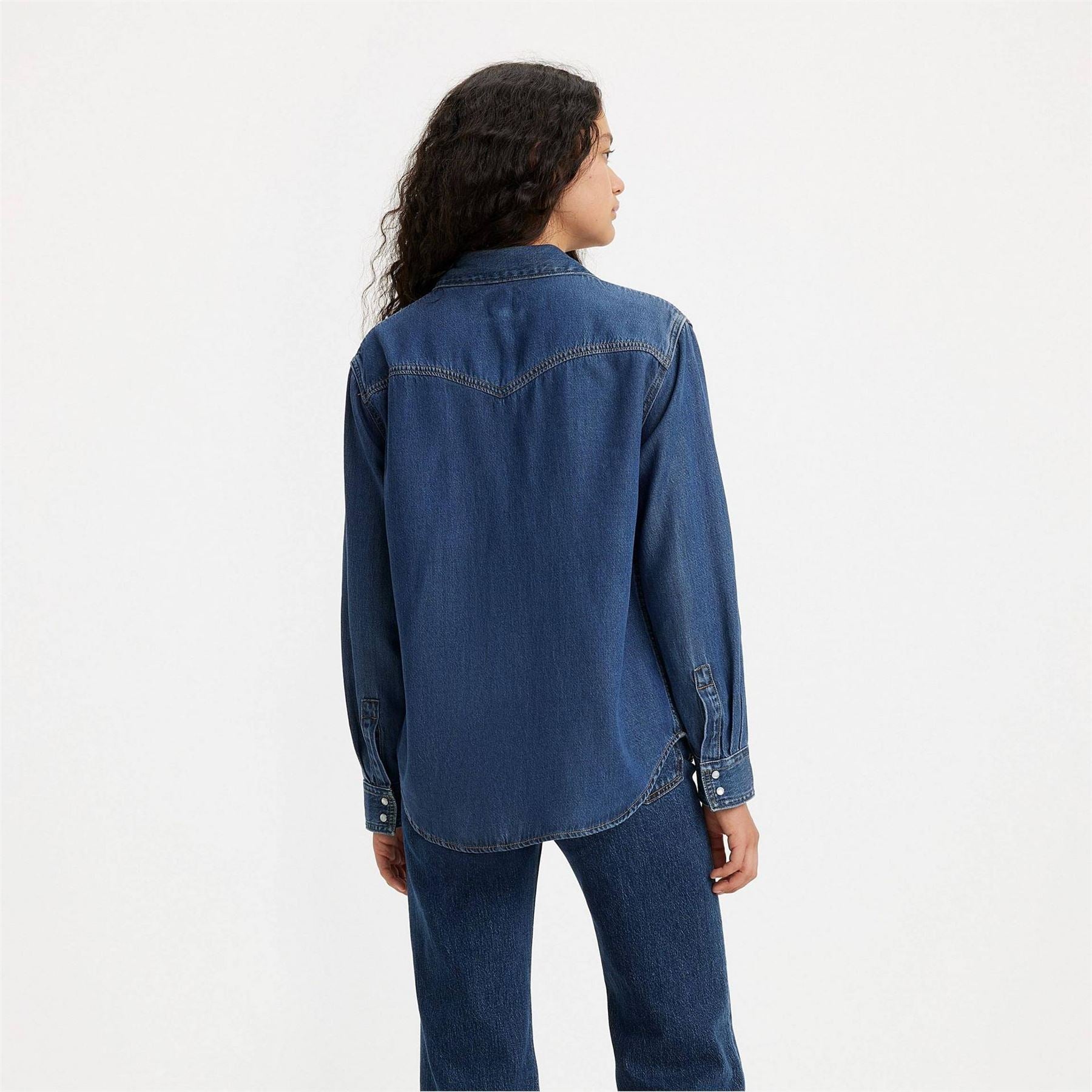 Levis Teodora Western Long Sleeve Denim Shirt