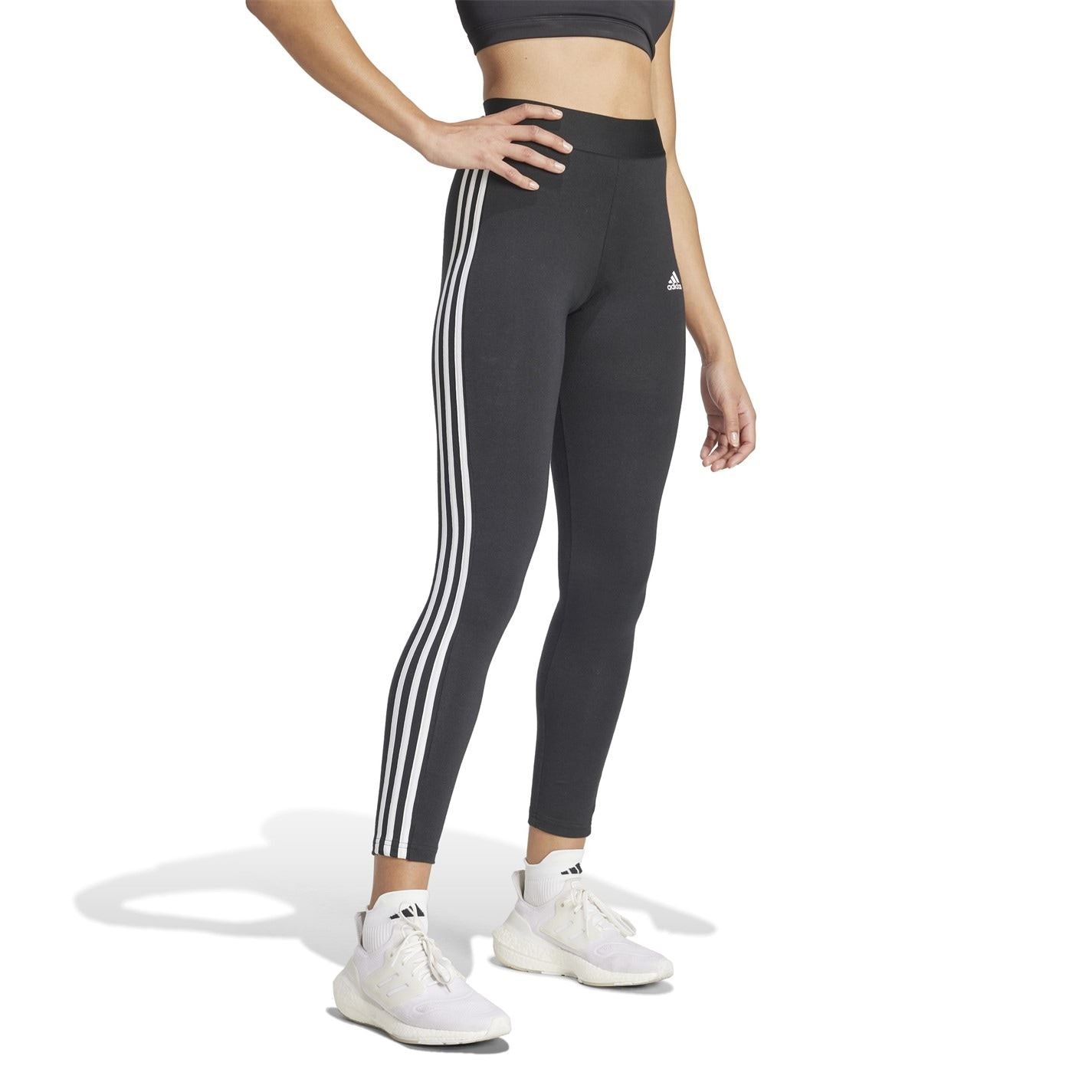 adidas Womens Essentials 3 Stripe Leggings