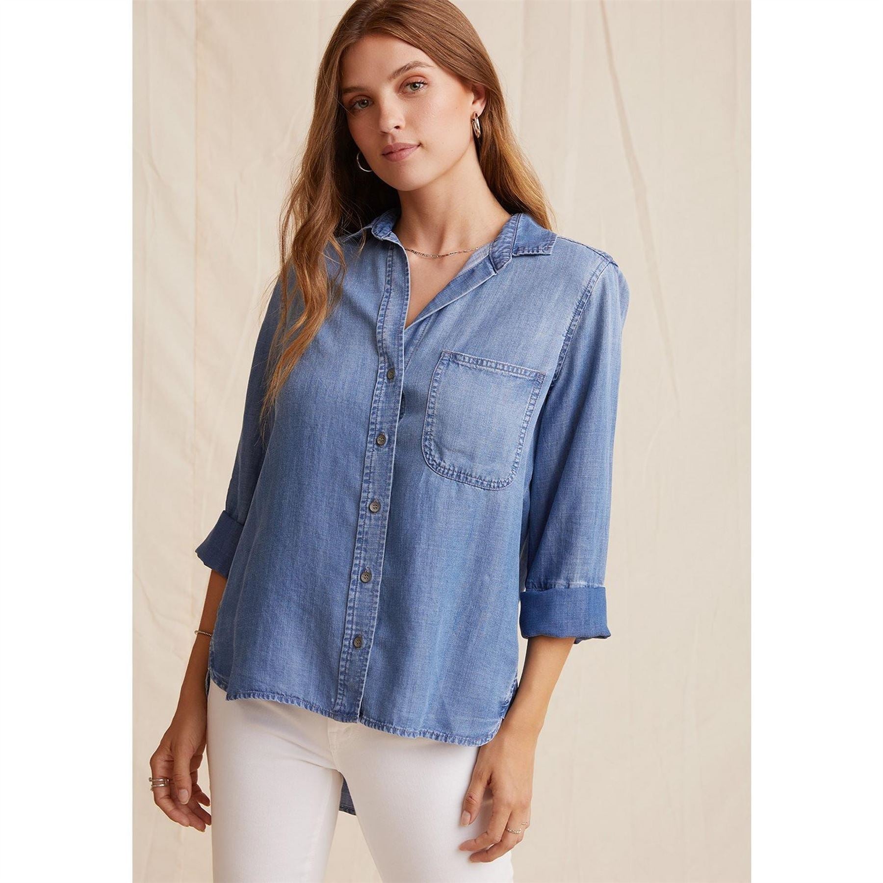 Bella Dahl Relaxed Fit Long Sleeve Cuff Shirt
