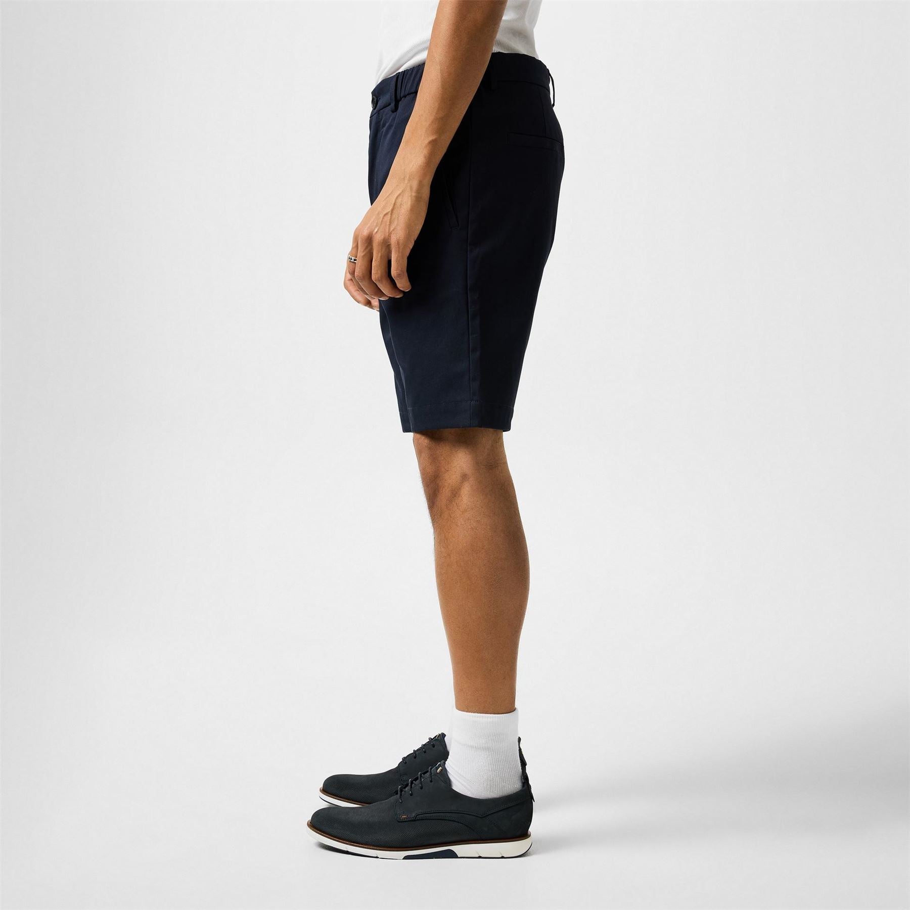 Boss S Liem Knee Length Cotton Blend Shorts
