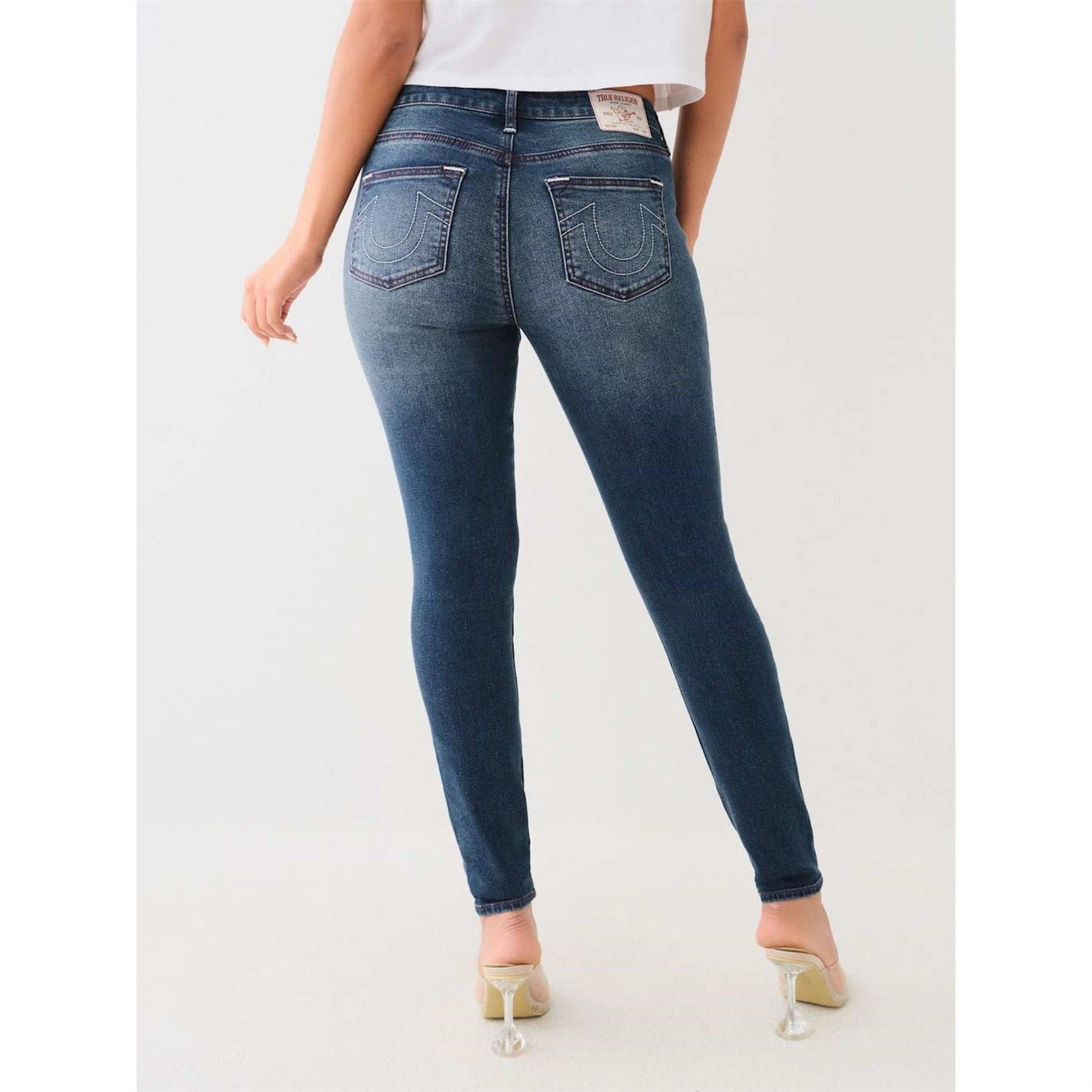 True Religion Womens Crystal Jeans